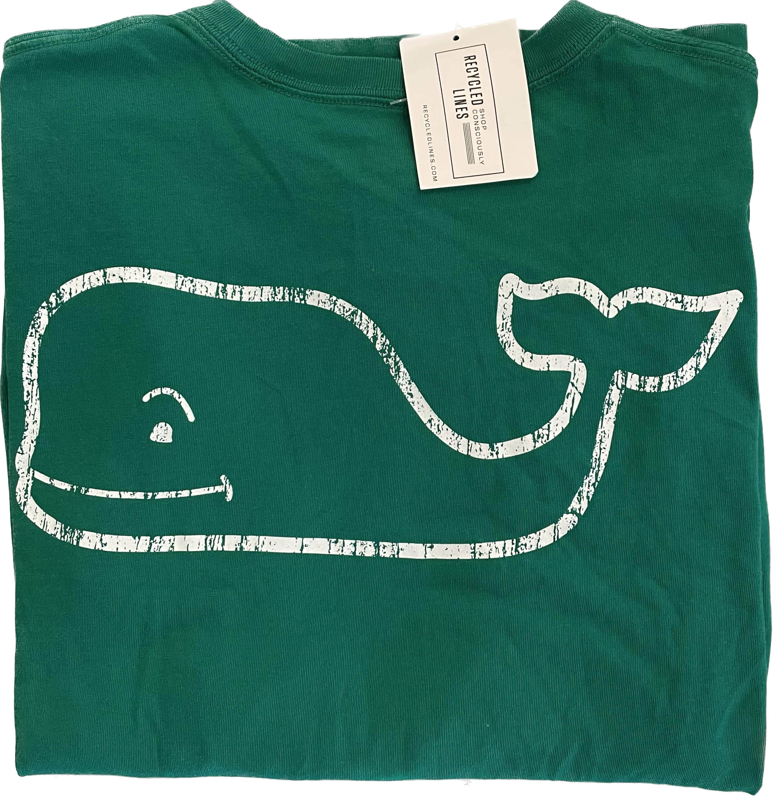 Vineyard Vines Long Sleeve Tee, Green Mens Size S