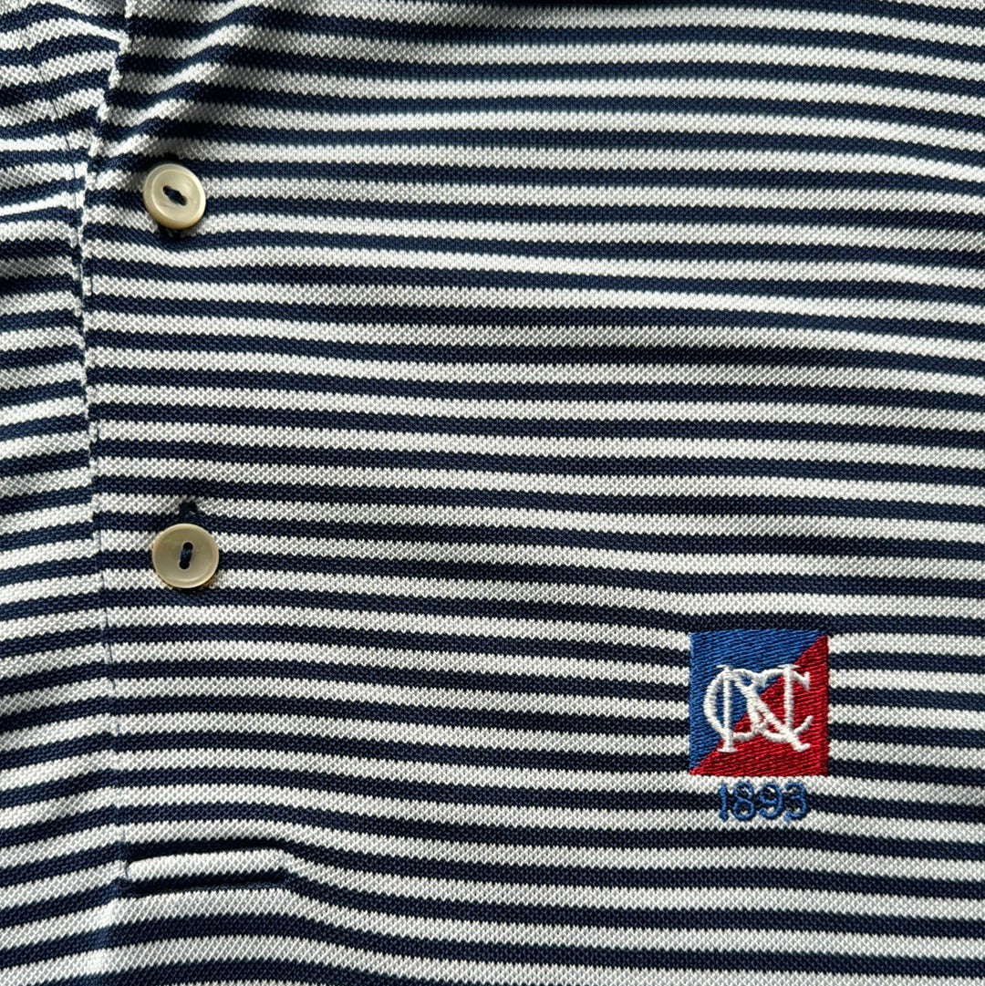 Peter Millar NCC Summer Comfort Polo, Navy/White Mens Size L