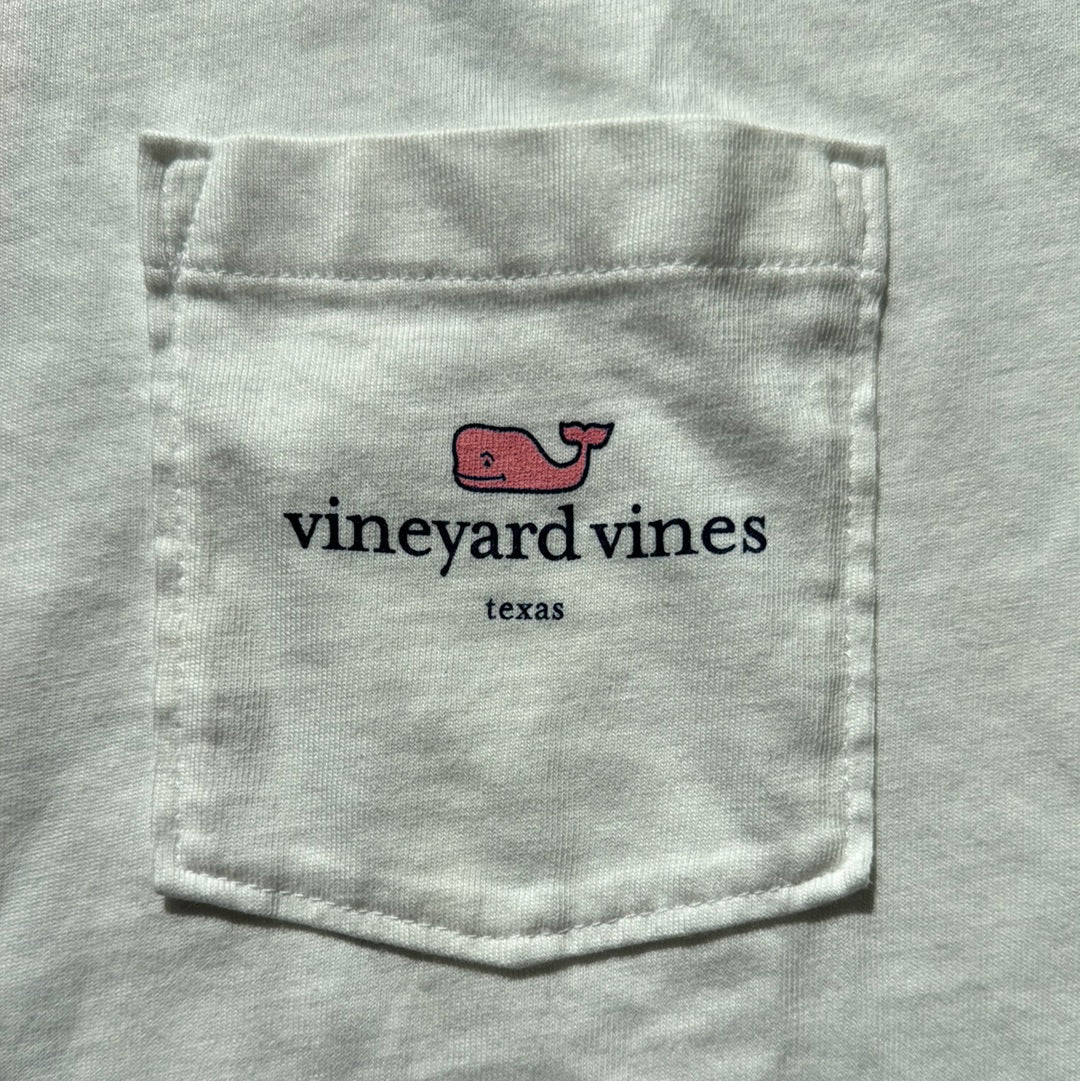 Vineyard Vines Long Sleeve Tee NWT, White I Love Texas Mens Size L