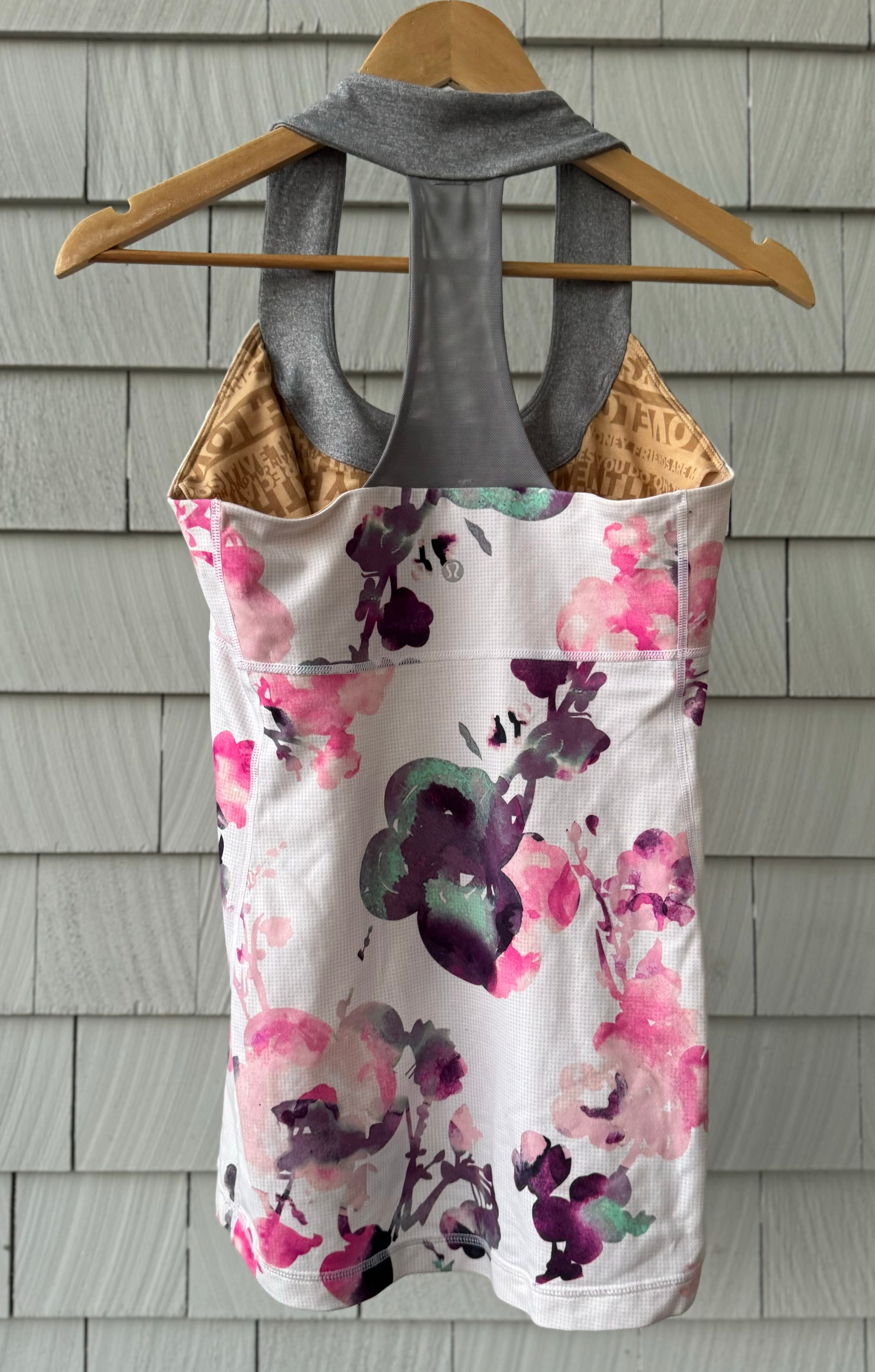 Lululemon Tank Top, Floral Womens Size 8