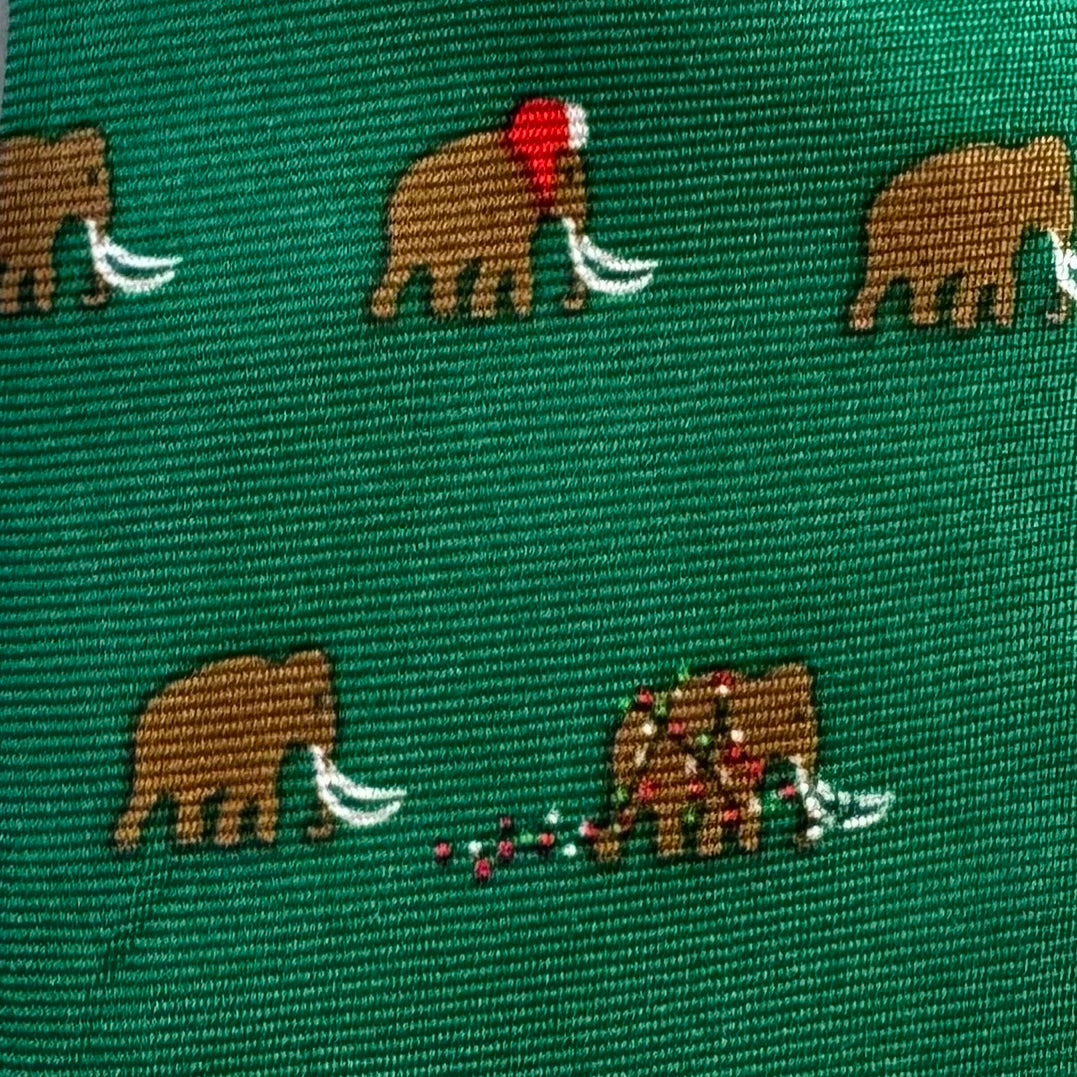 Crewcuts Santa Mammoth Tie, Green Boys