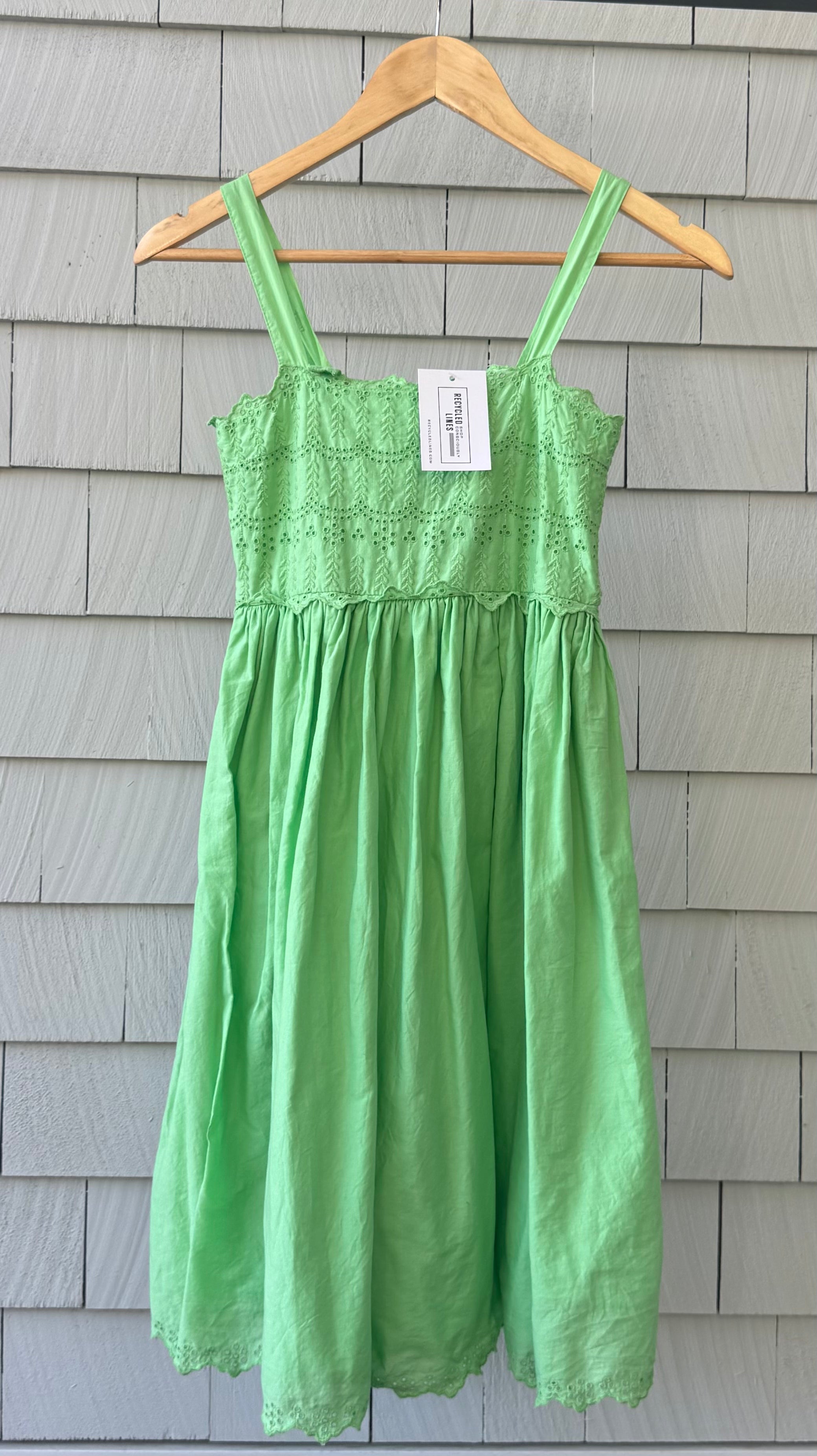 Gap Kids Eyelet Sundress, Lime Green Girls Size L (10)