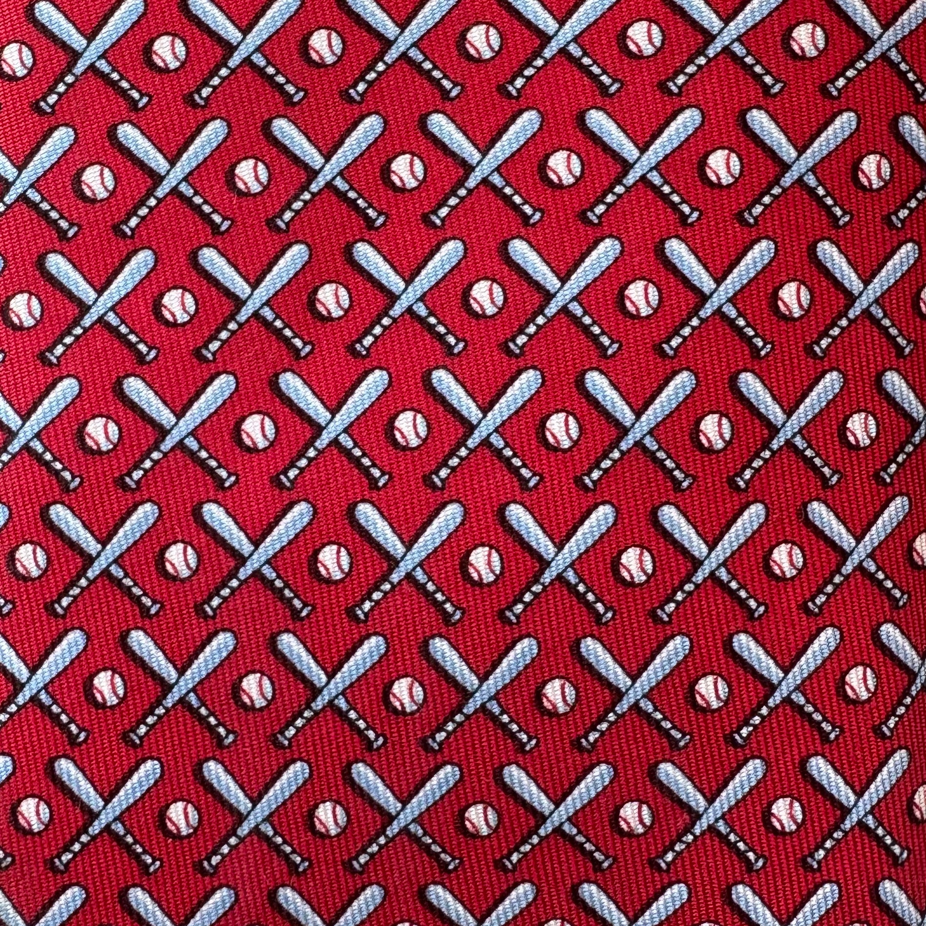 Vineyard Vines Baseball Tie, Red Boys