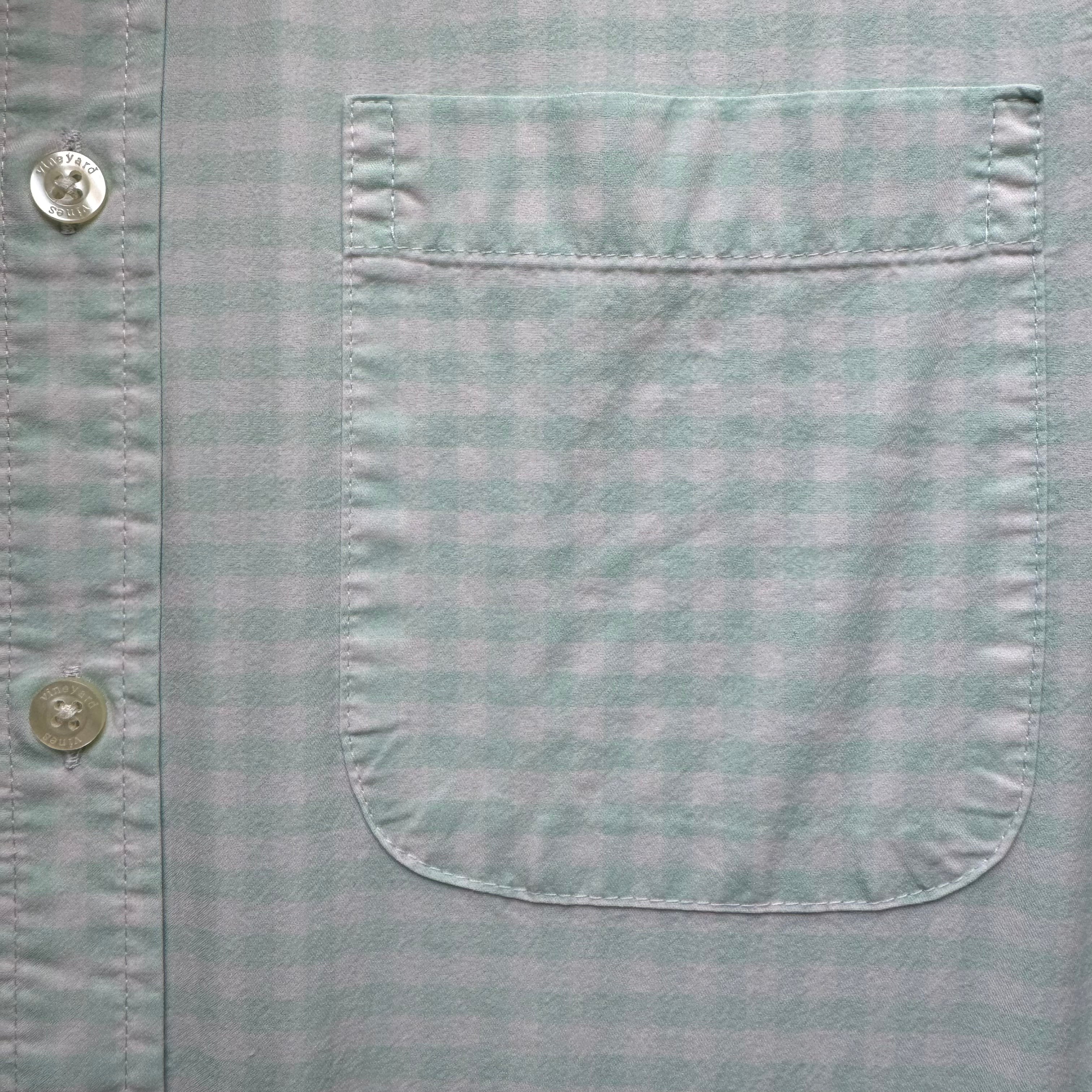 Vineyard Vines Performance Button Down, Mint Check Mens XS