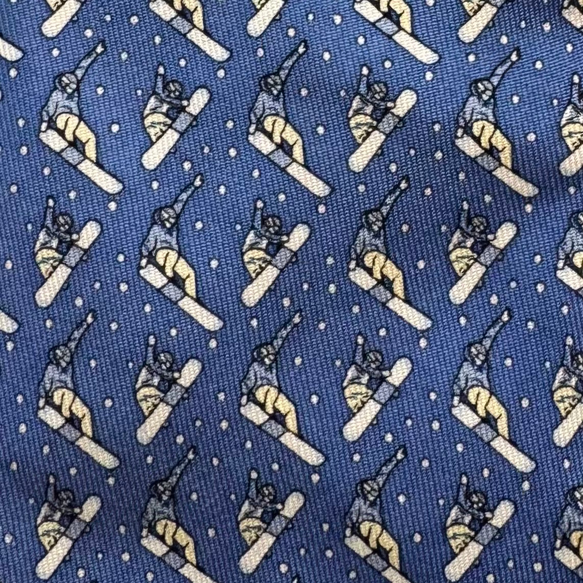Vineyard Vines Snowboarder Tie, Blue Boys