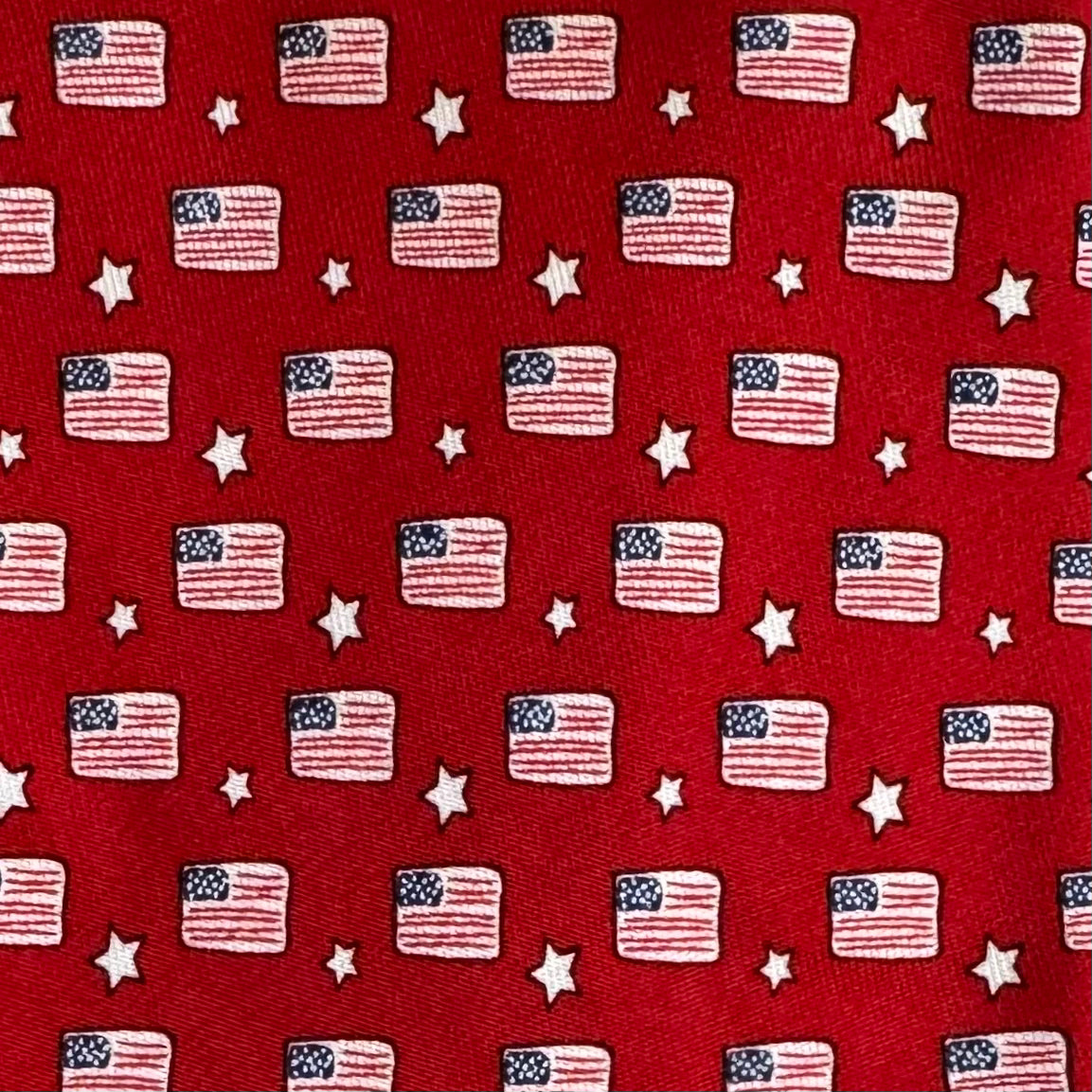 Vineyard Vines USA Flag Tie, Red Mens