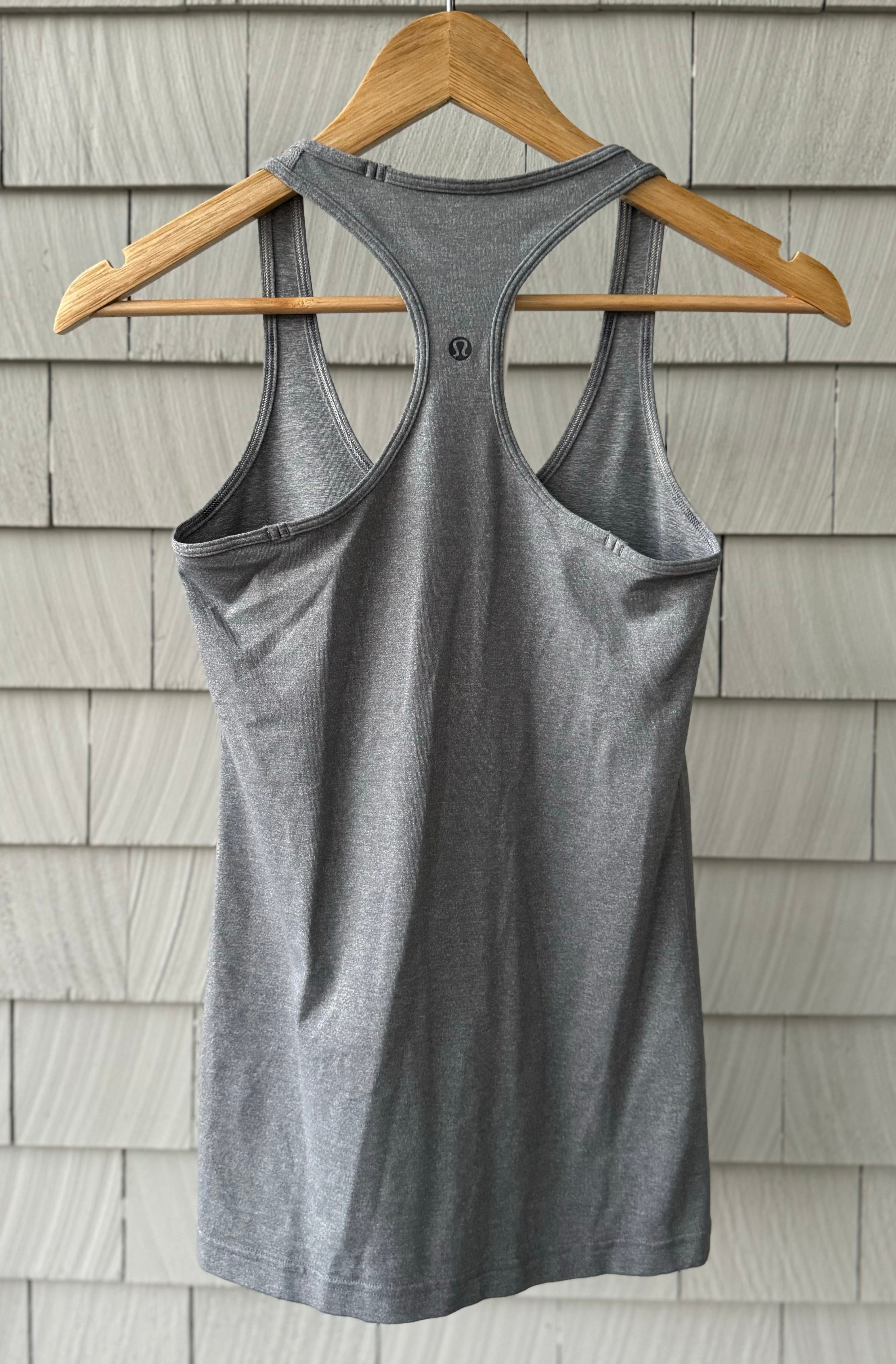 Lululemon Tank Top, Gray Womens Size 6?