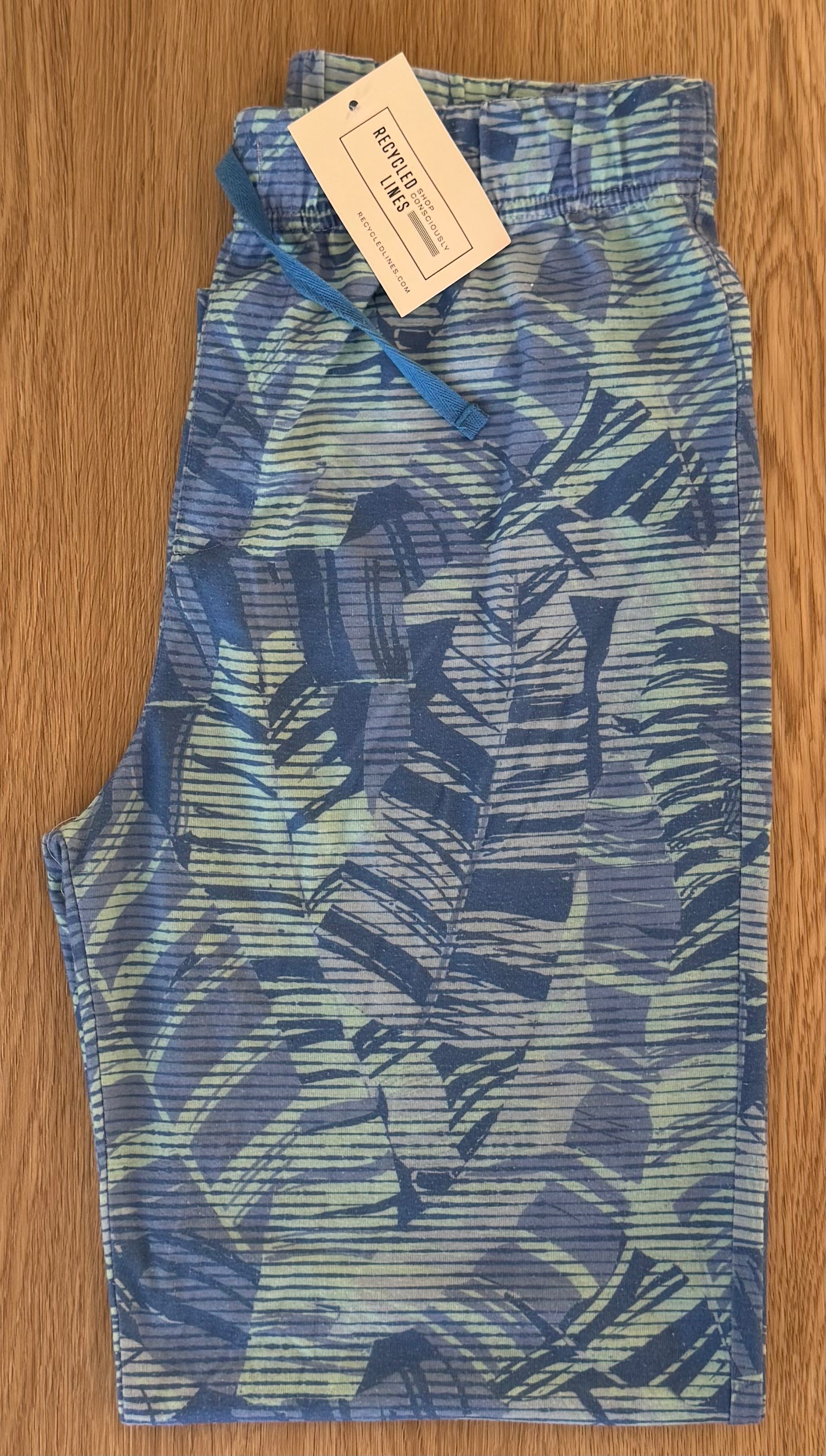 Vineyard Vines Palm Leaves Pajama Pants, Blue Boys Size XL
