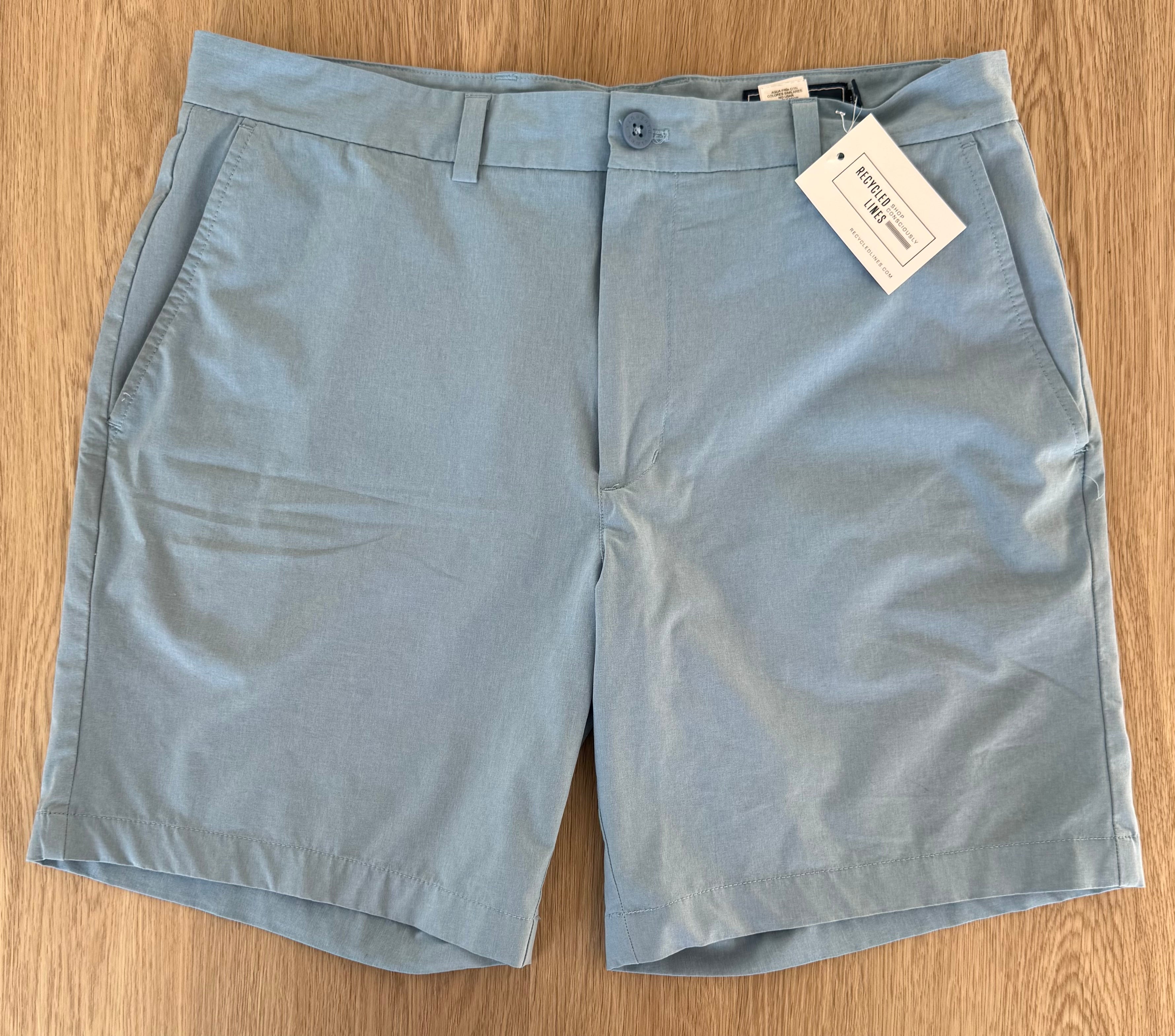 Vineyard Vines Performance Shorts, Light Blue Mens Size 34
