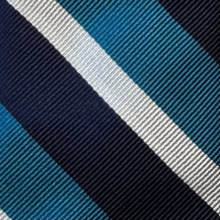 Nordstrom Tie, Teal/Silver/Navy Boys