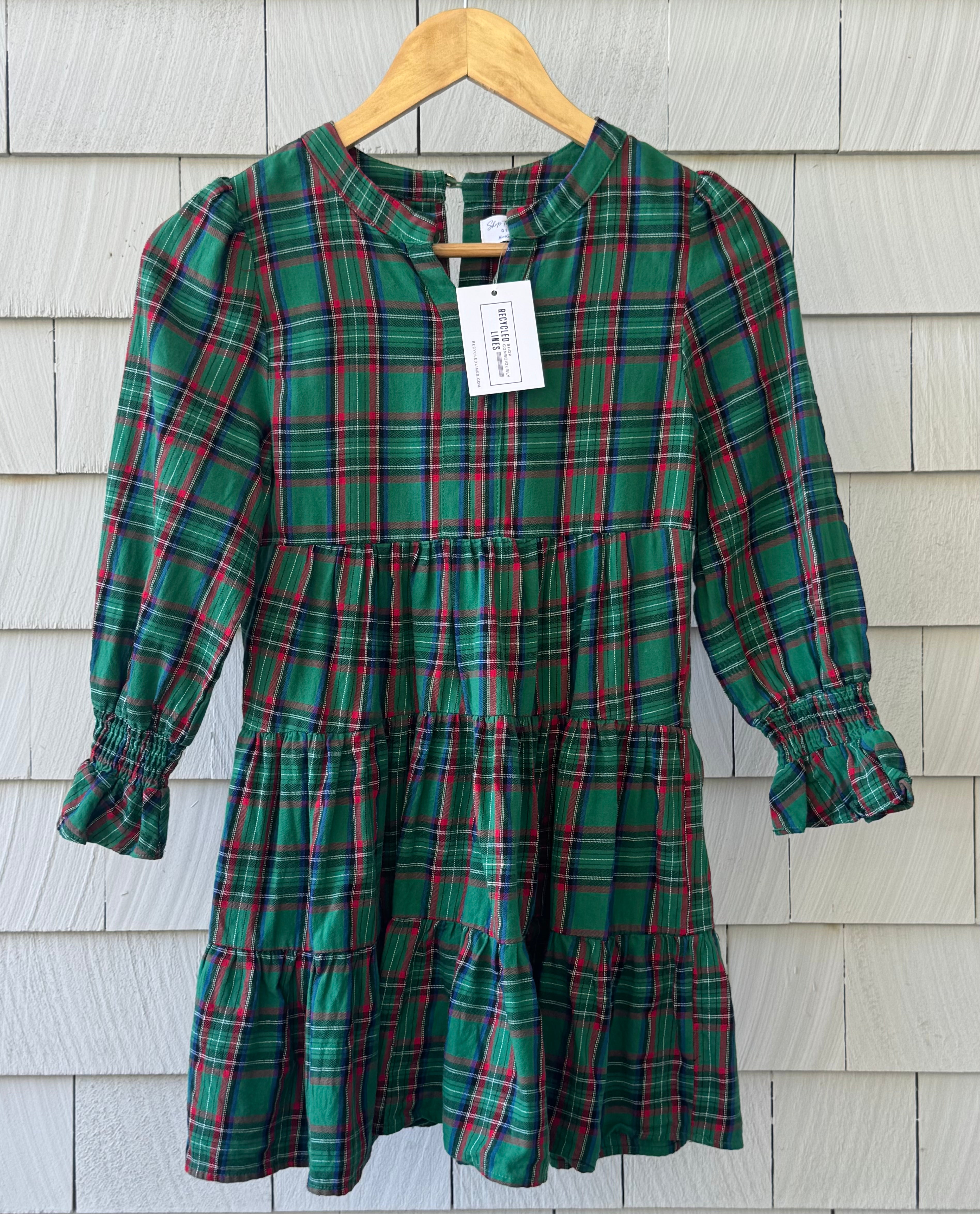 Shop the Mint Plaid Holiday Dress, Green/Red Girls Size 10/12