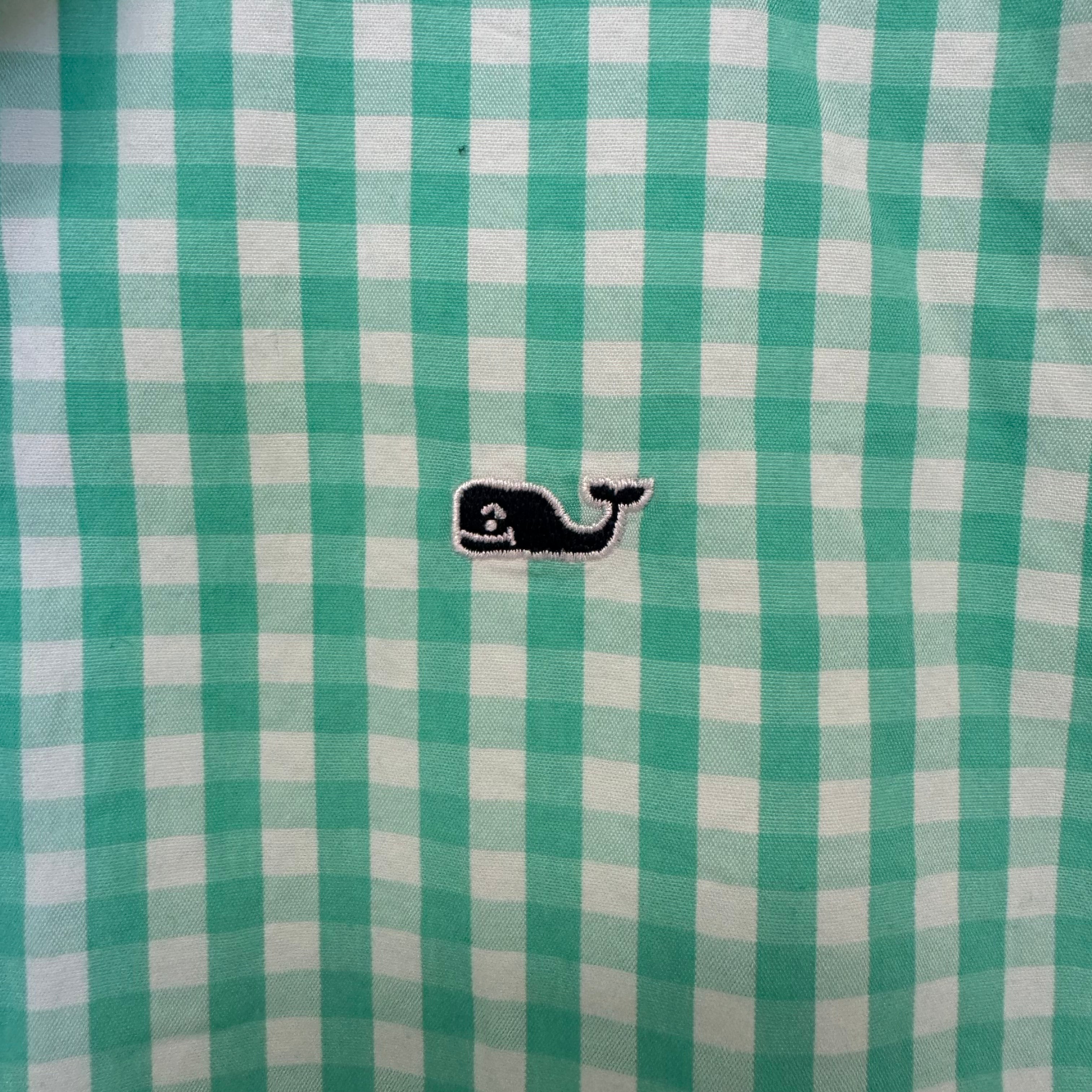 Vineyard Vines Button Down, Mint Boys Size S (8/10)