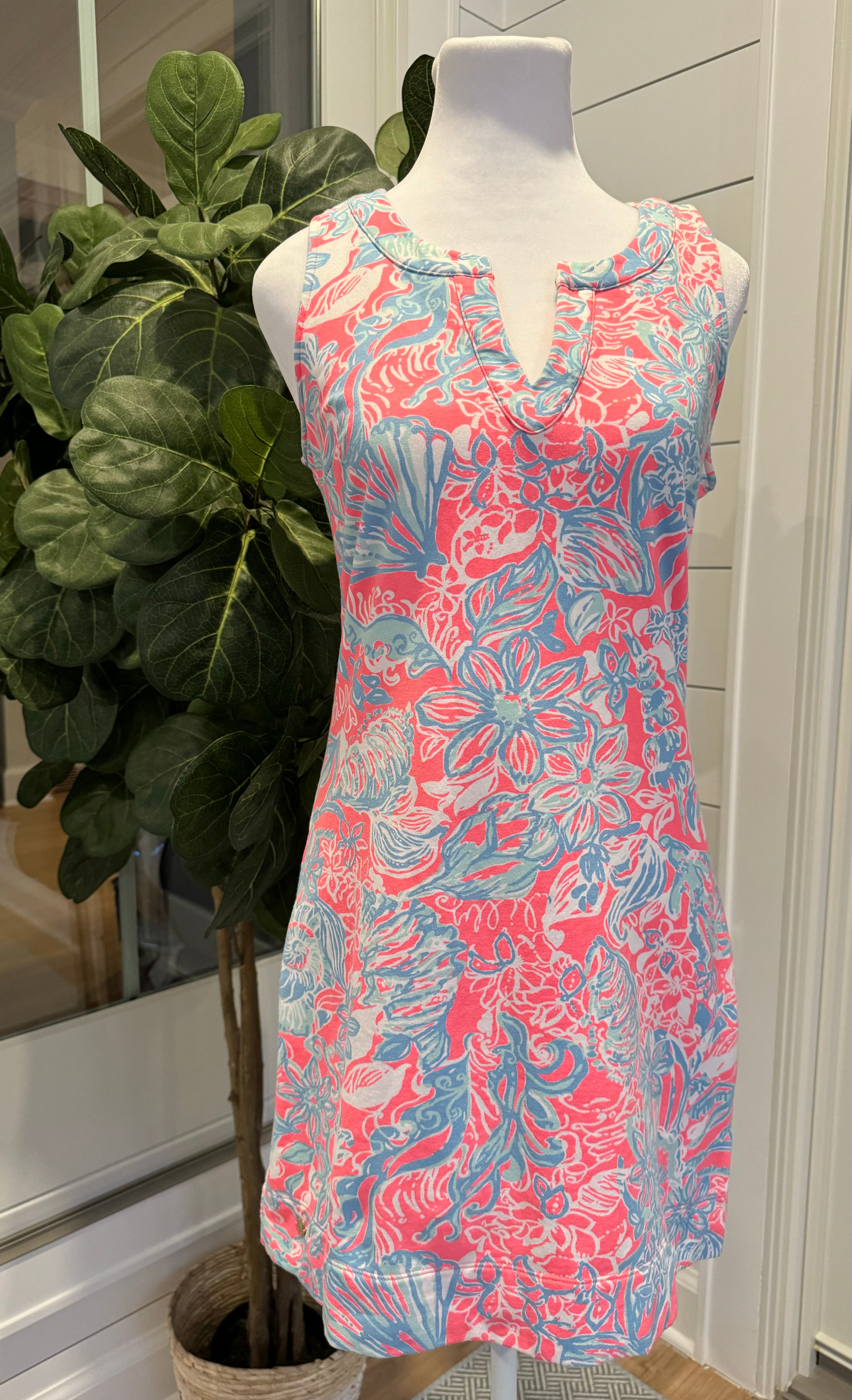 Lilly Pulitzer Dress, Pink/Blue Womens Size S