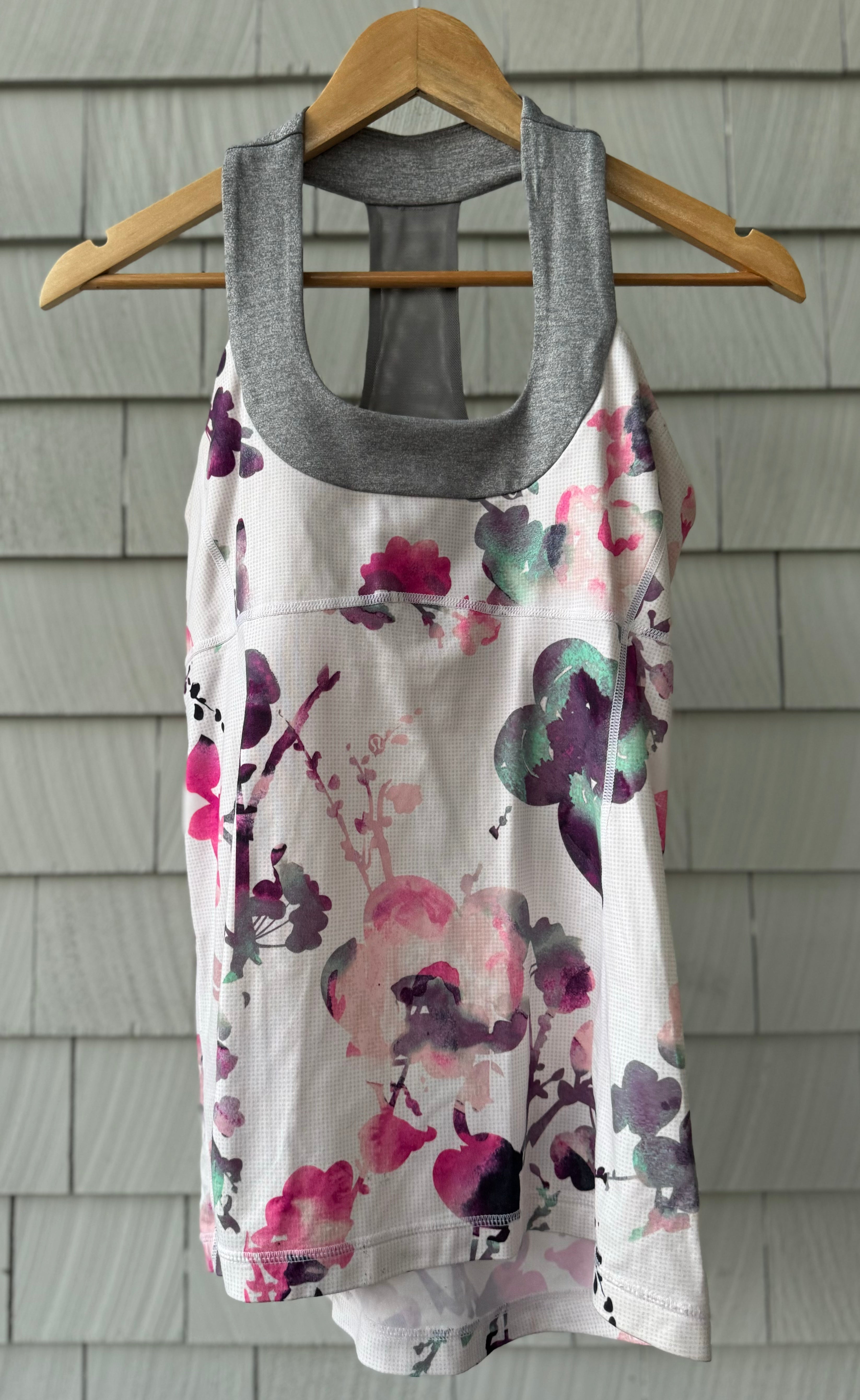 Lululemon Tank Top, Floral Womens Size 8