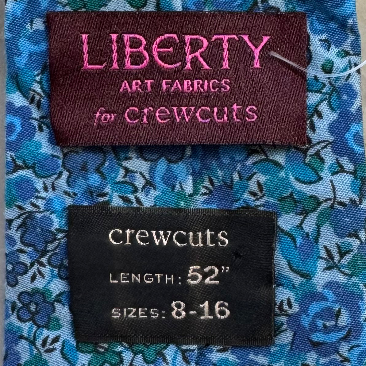 Crewcuts Floral Tie, Blue Boys Size 52"
