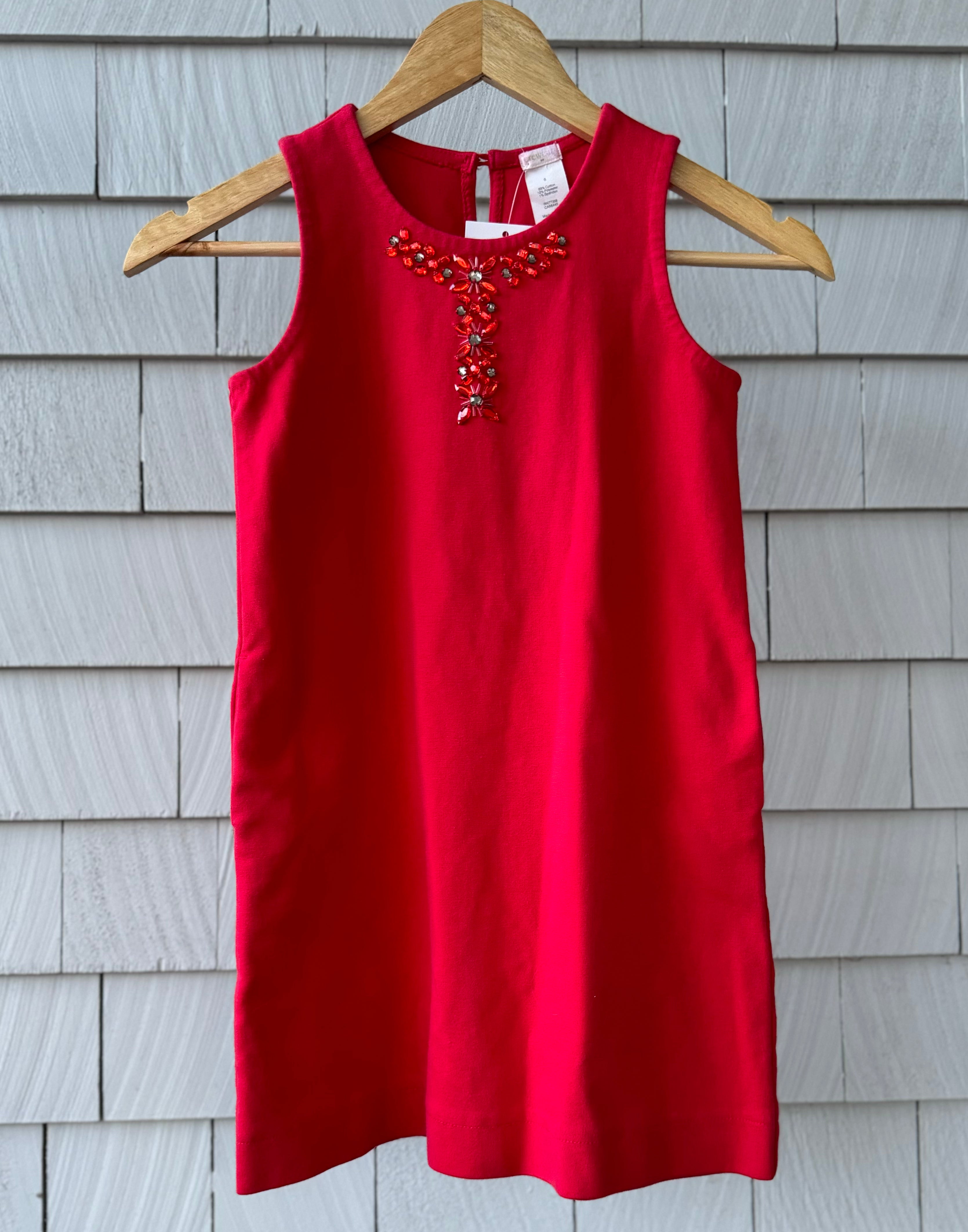 Crewcuts Holiday Dress, Red Girls Size 8