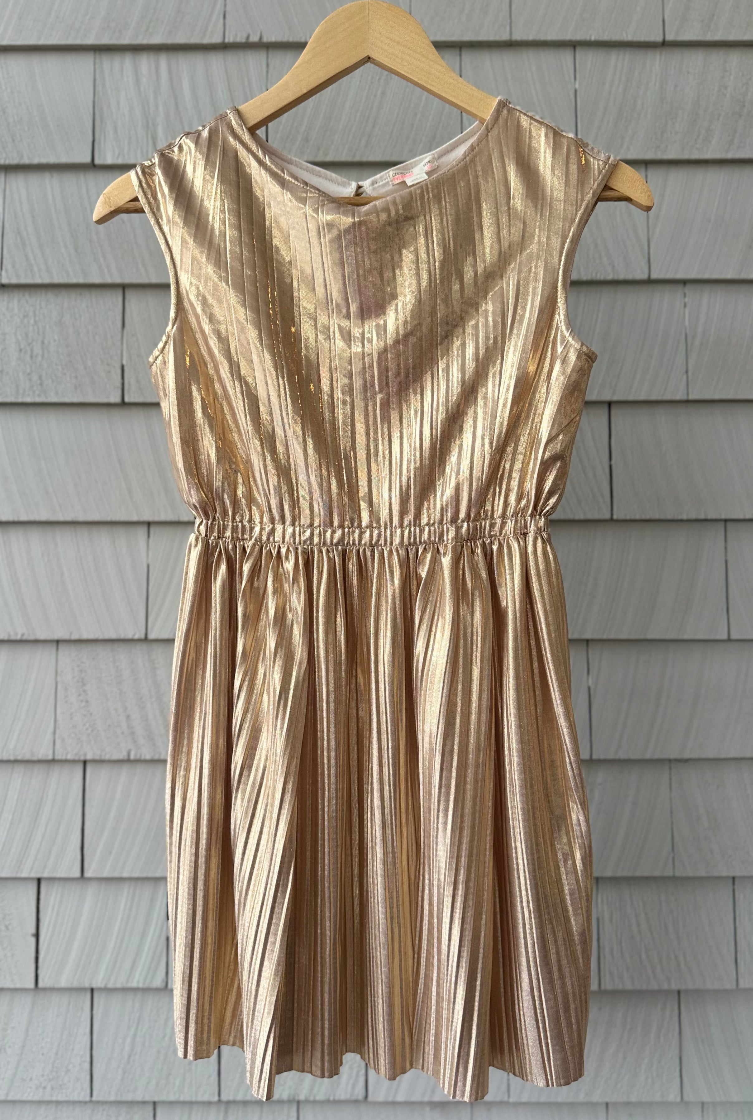 Crewcuts Gold Dress, Girls Size 10