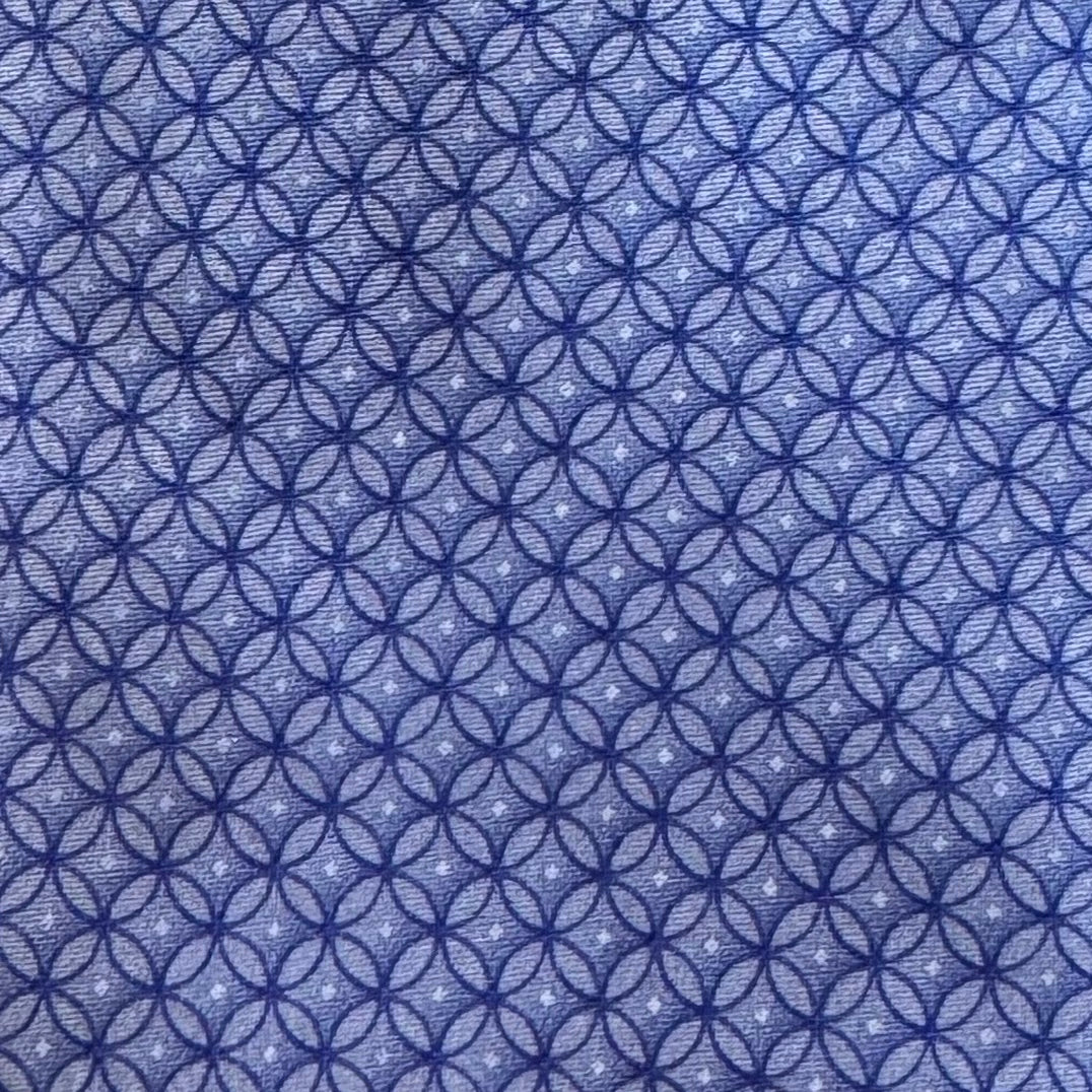 Valentino Patterned Tie, Blue Mens