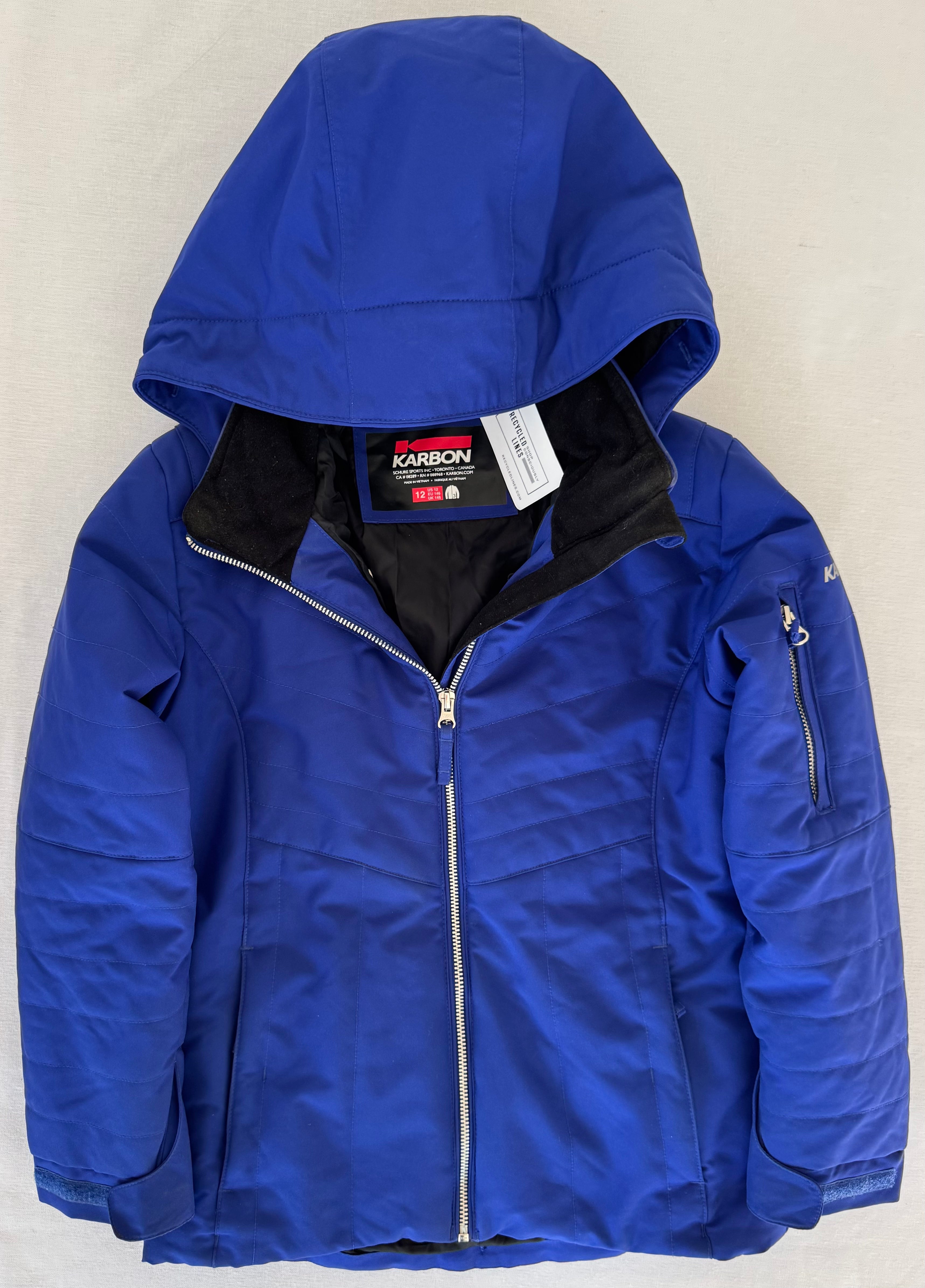 Karbon Ski Jacket, Purple Girls Size 12