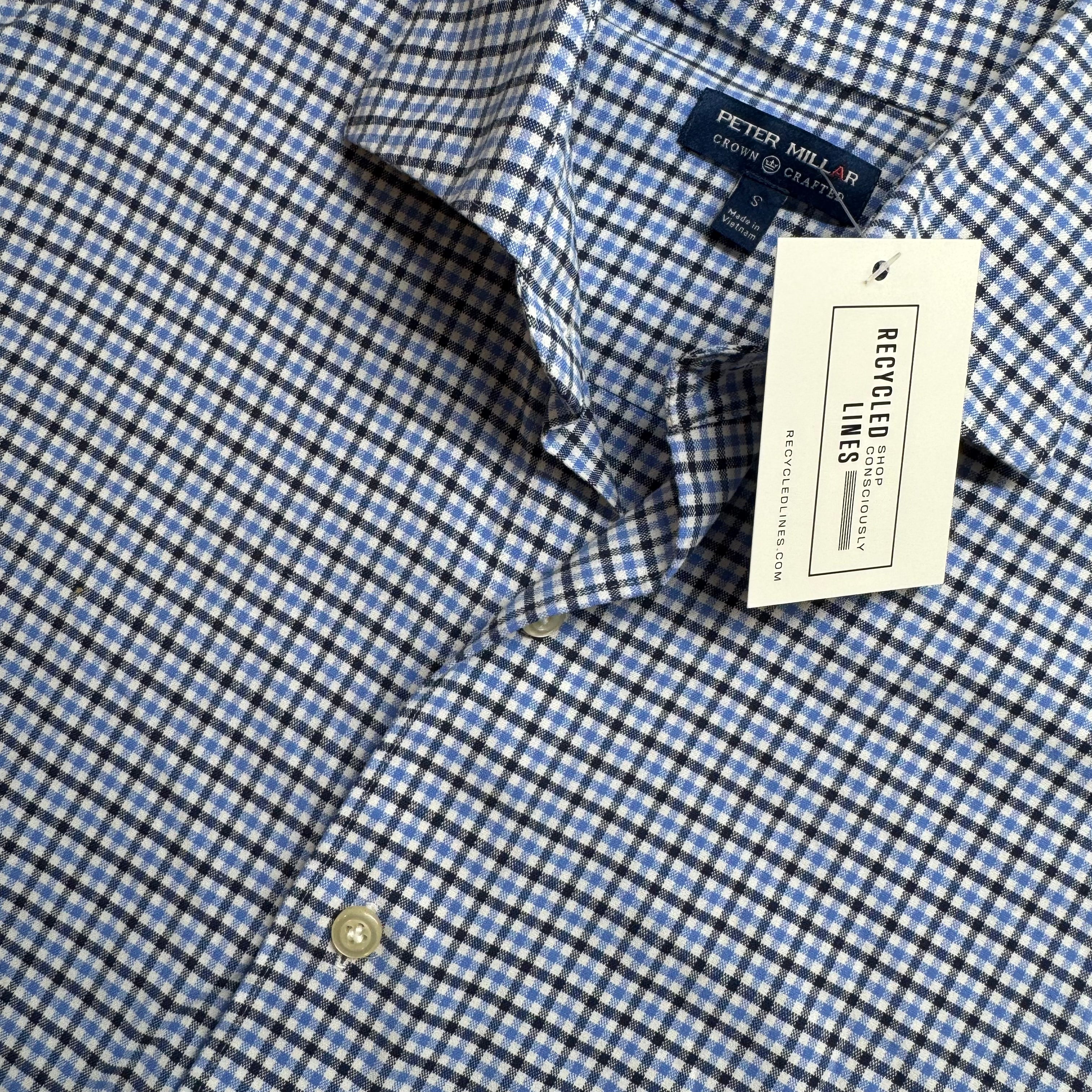 Peter Millar Button Down, Navy/Blue Mens Size S in excellent condition — Recycled Lines, Fairfield CT | Premium Sustainable Consignment