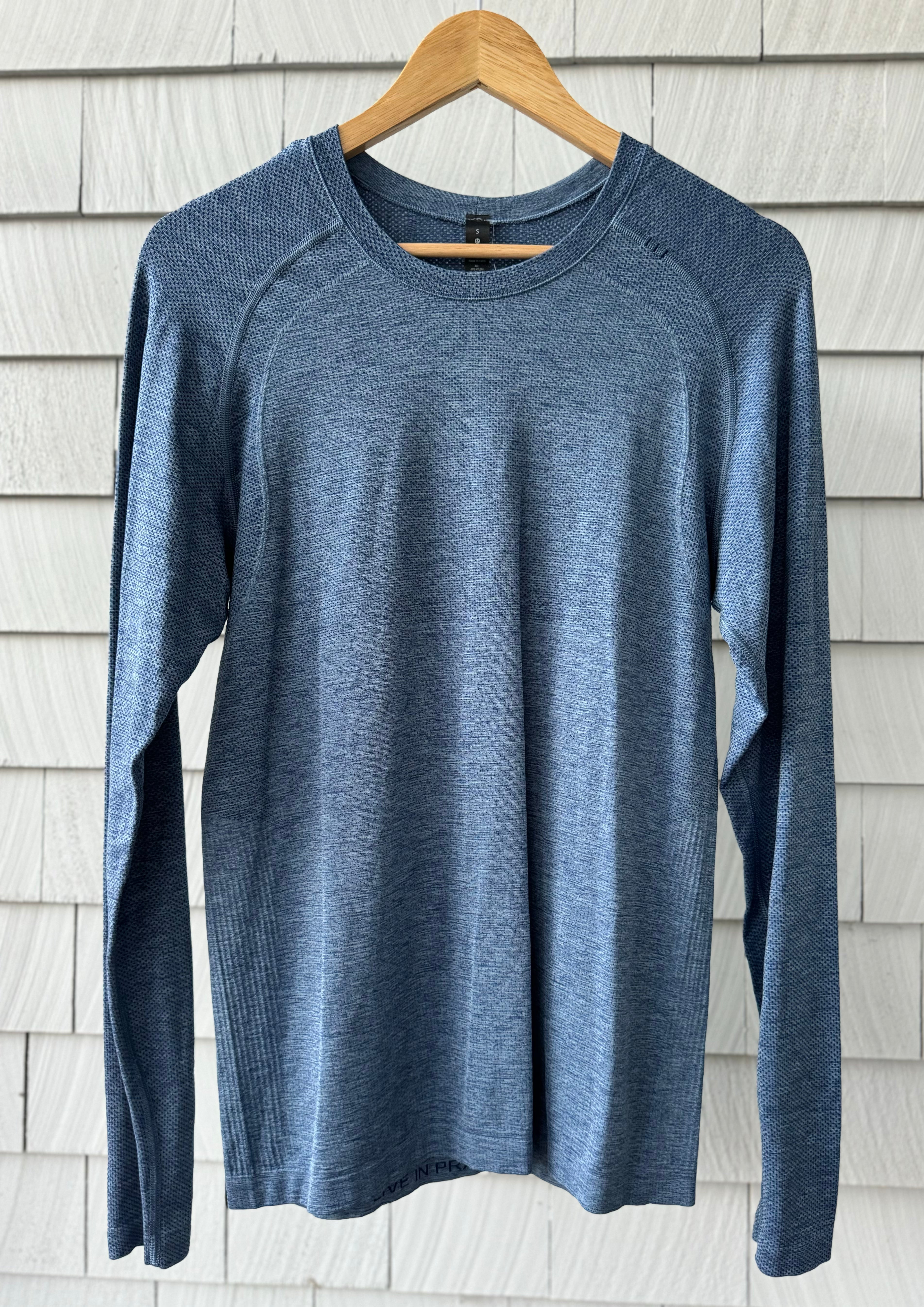 Lululemon Performance Tee, Blue Mens Size S