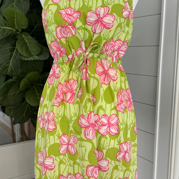 Lilly Pulitzer Vintage Flower Dress, Pink/Green Womens Size Lilly Pulitzer Vintage Flower Dress, Pink/Green Womens Size