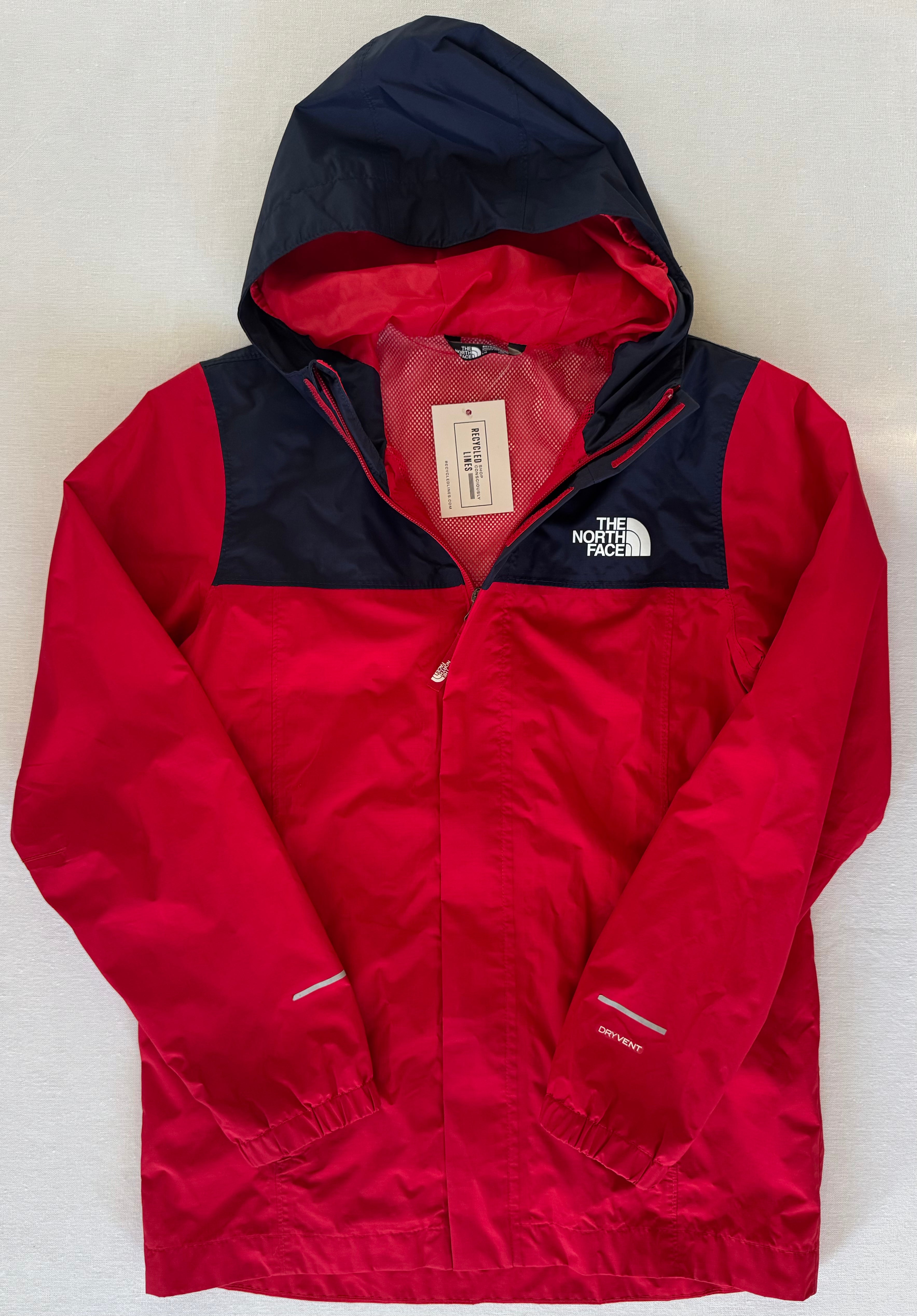 The North Face DryVent Full Zip Jacket, Navy/Red Boys Size L (14/16)