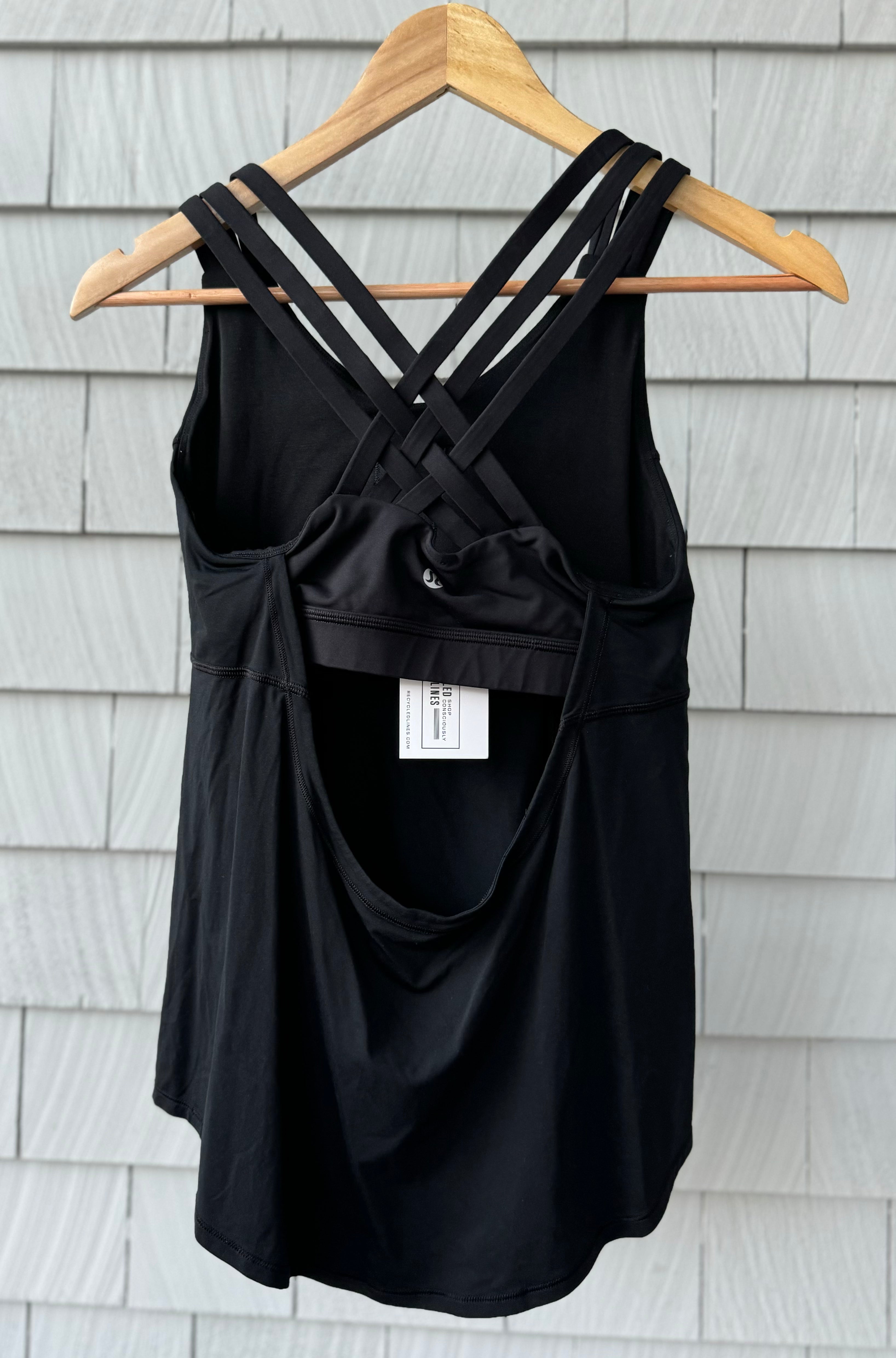 Lululemon Tank Top, Black Womens Size 8