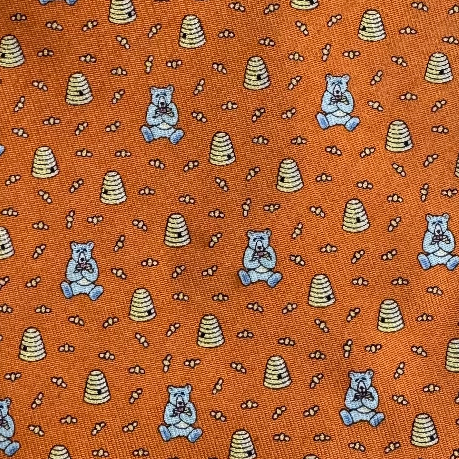 Vineyard Vines Honey Bear Tie, Orange Mens