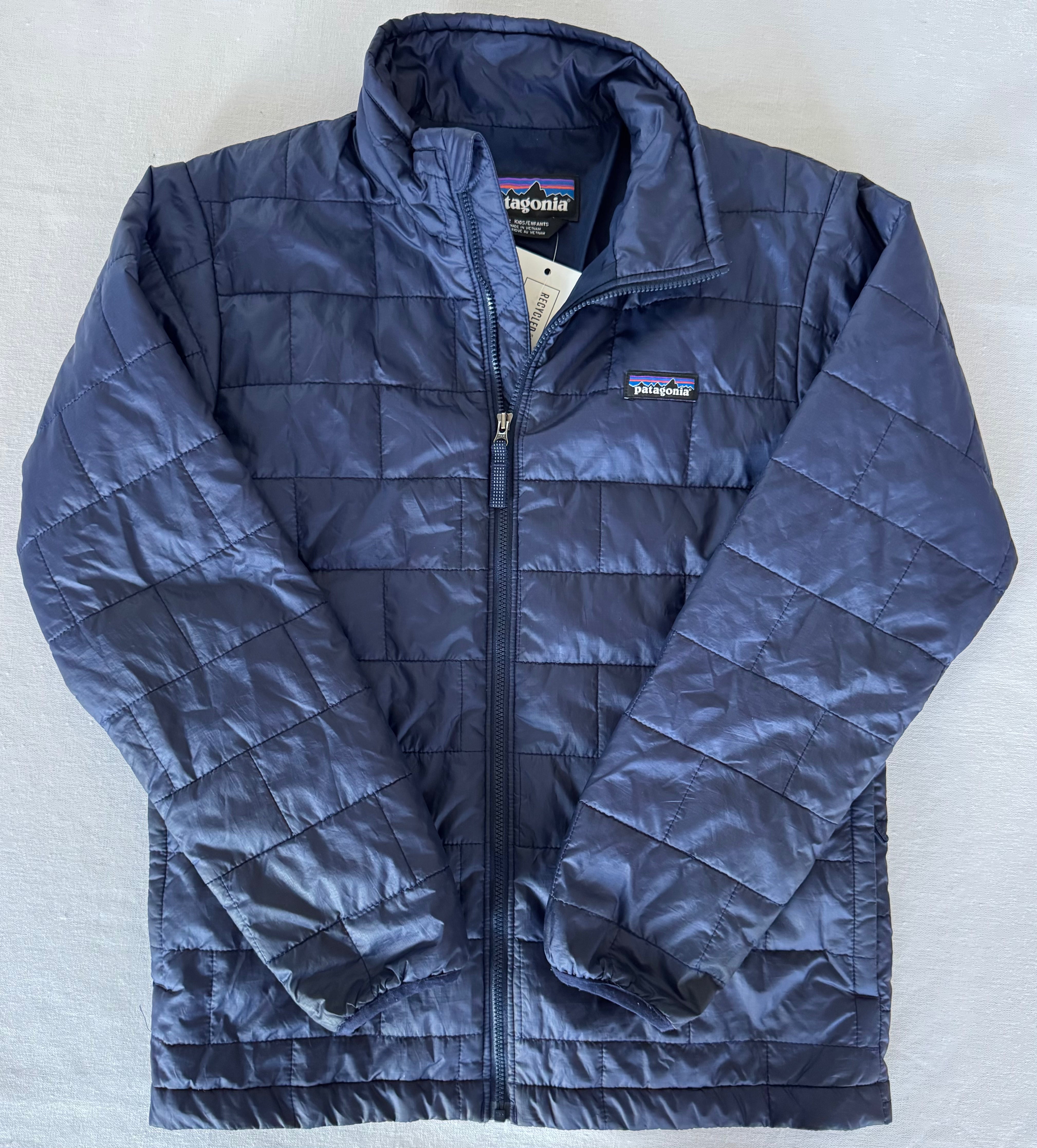 Patagonia Puffer Jacket, Navy Boys Size L (12)