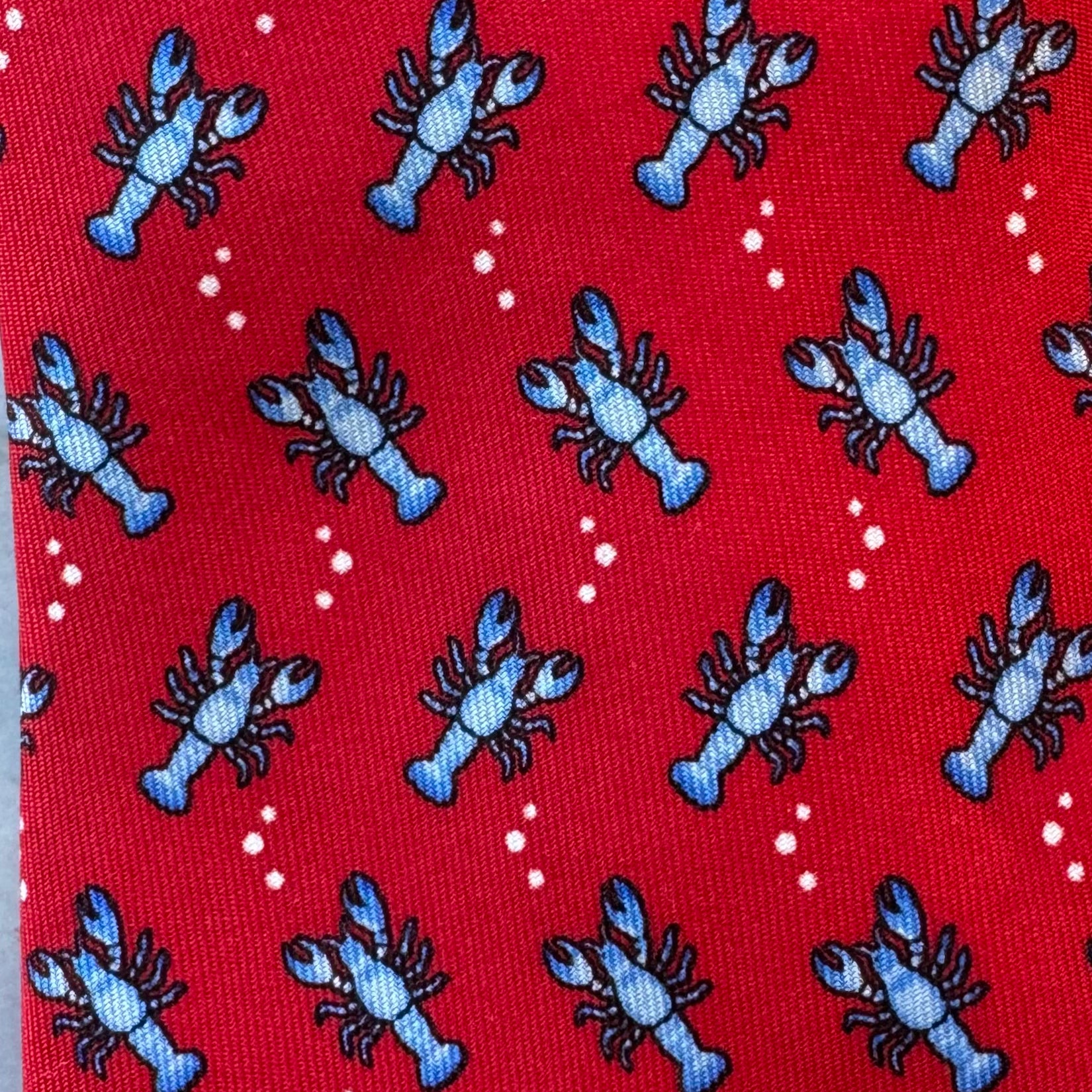 Talbots Blue Lobster Tie, Red/Blue Boys