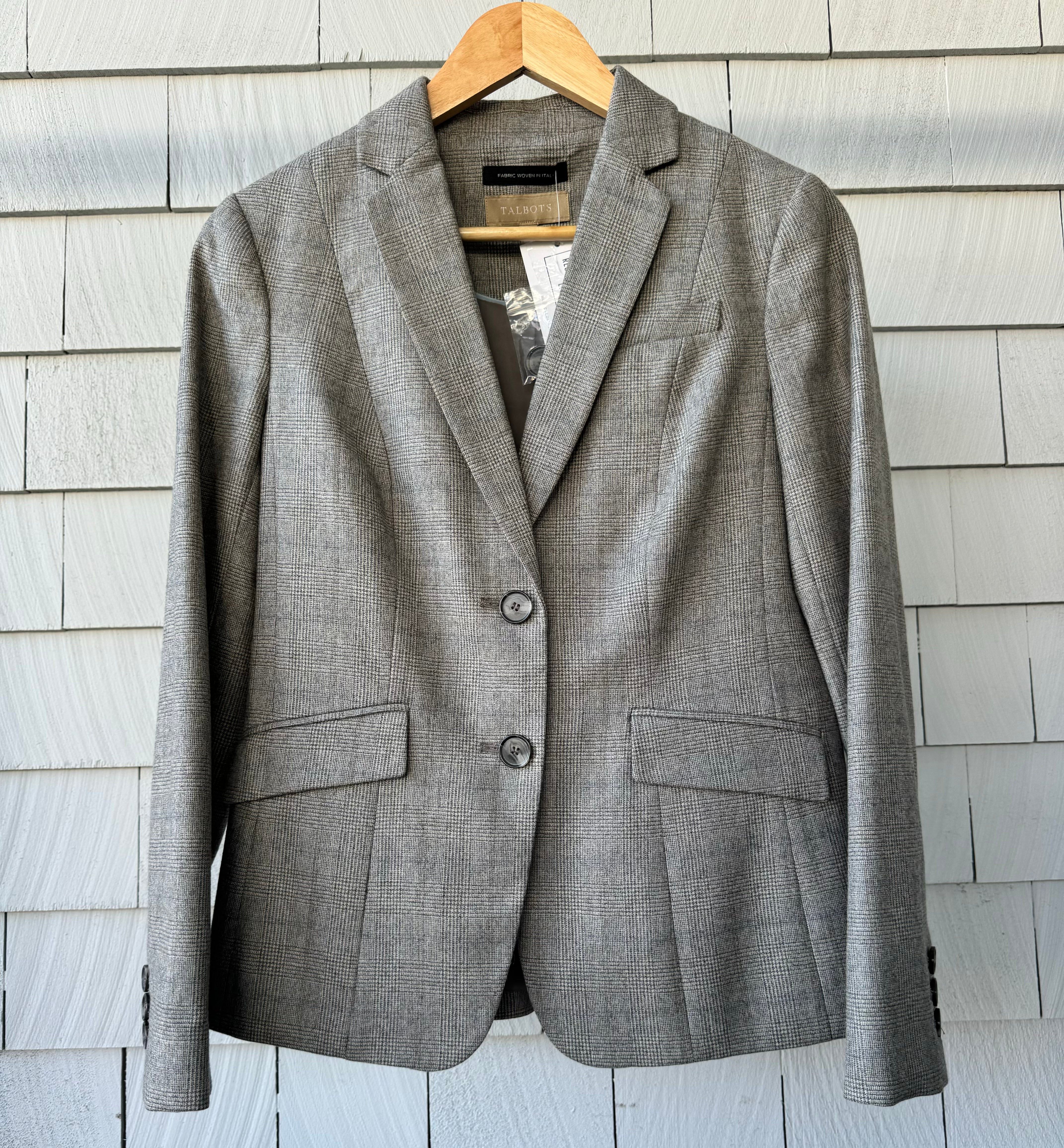 Talbots Wool Blazer, Tan Womens Size 2