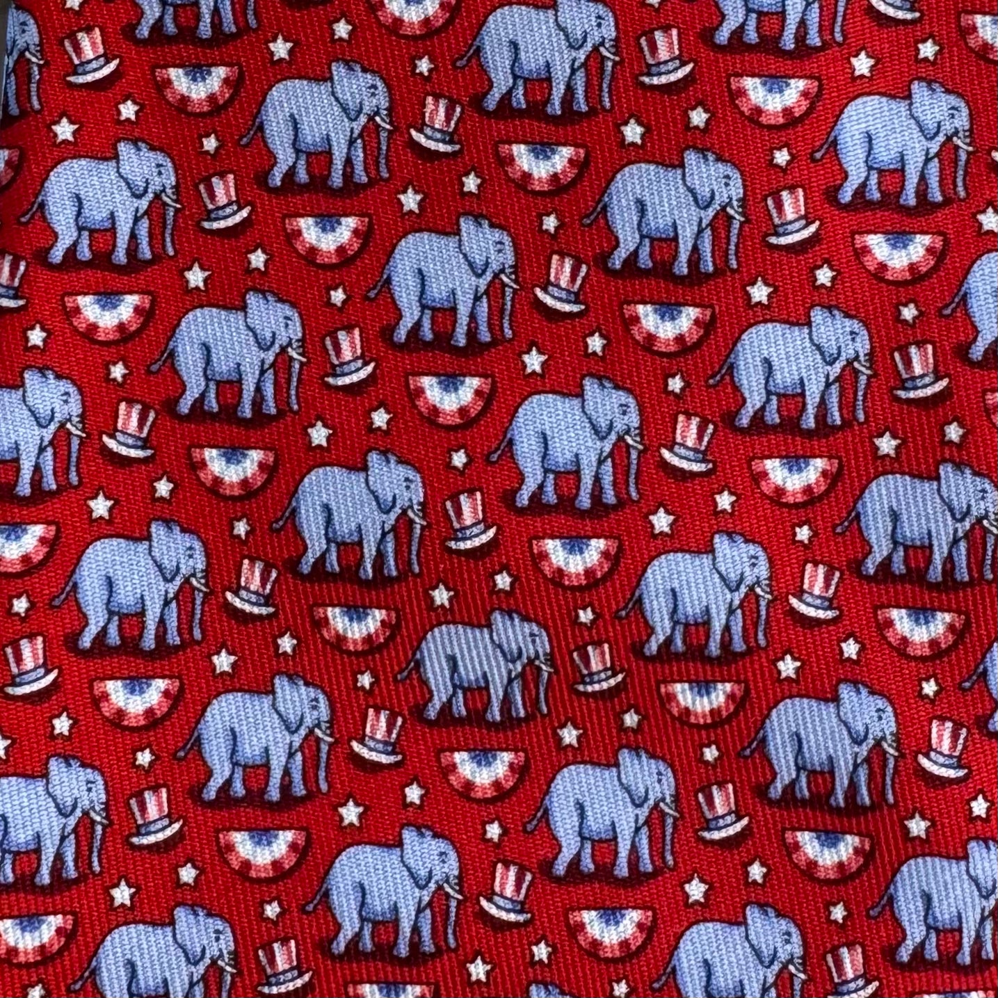 Vineyard Vines Elephant Tie, Red Mens