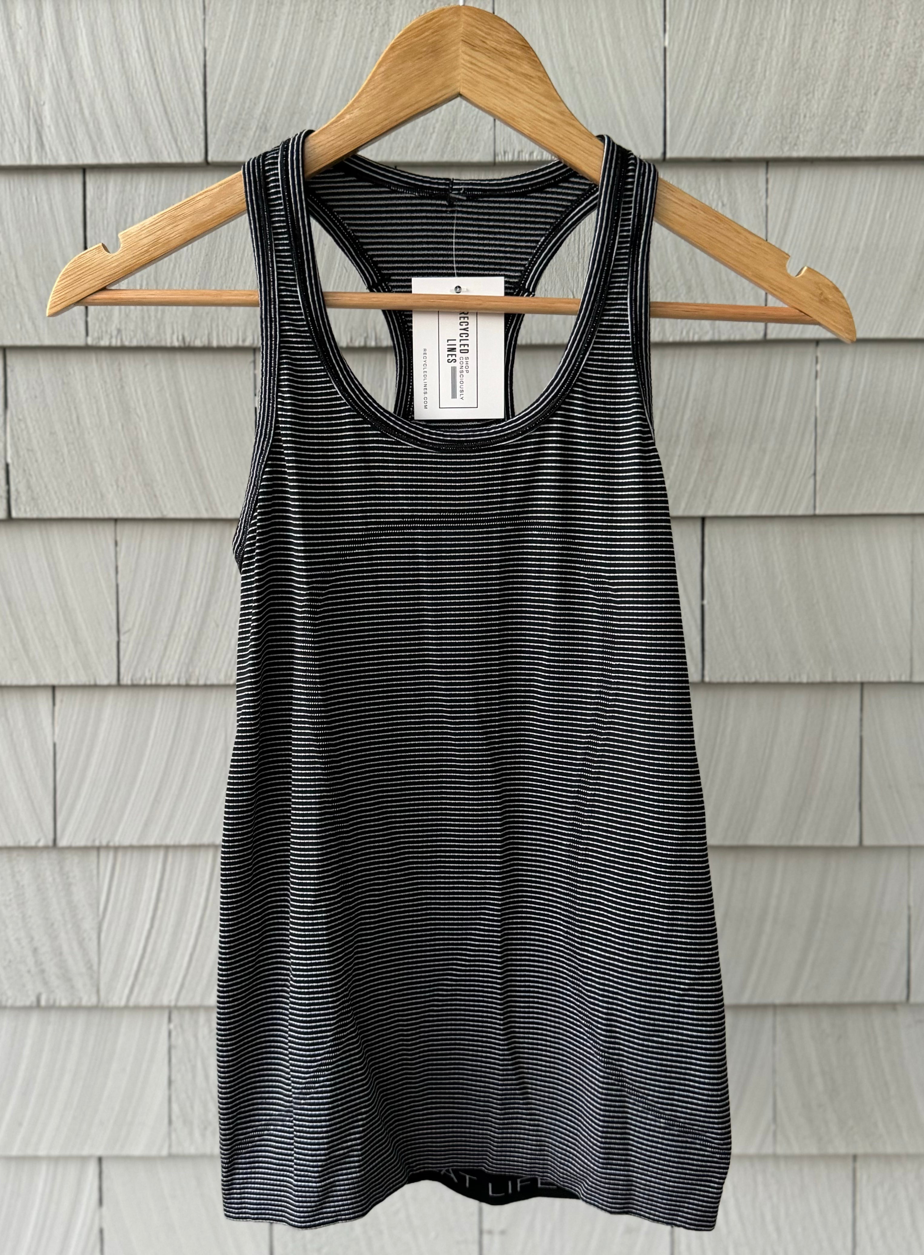 Lululemon Tank Top, Black/White Womens Size 4