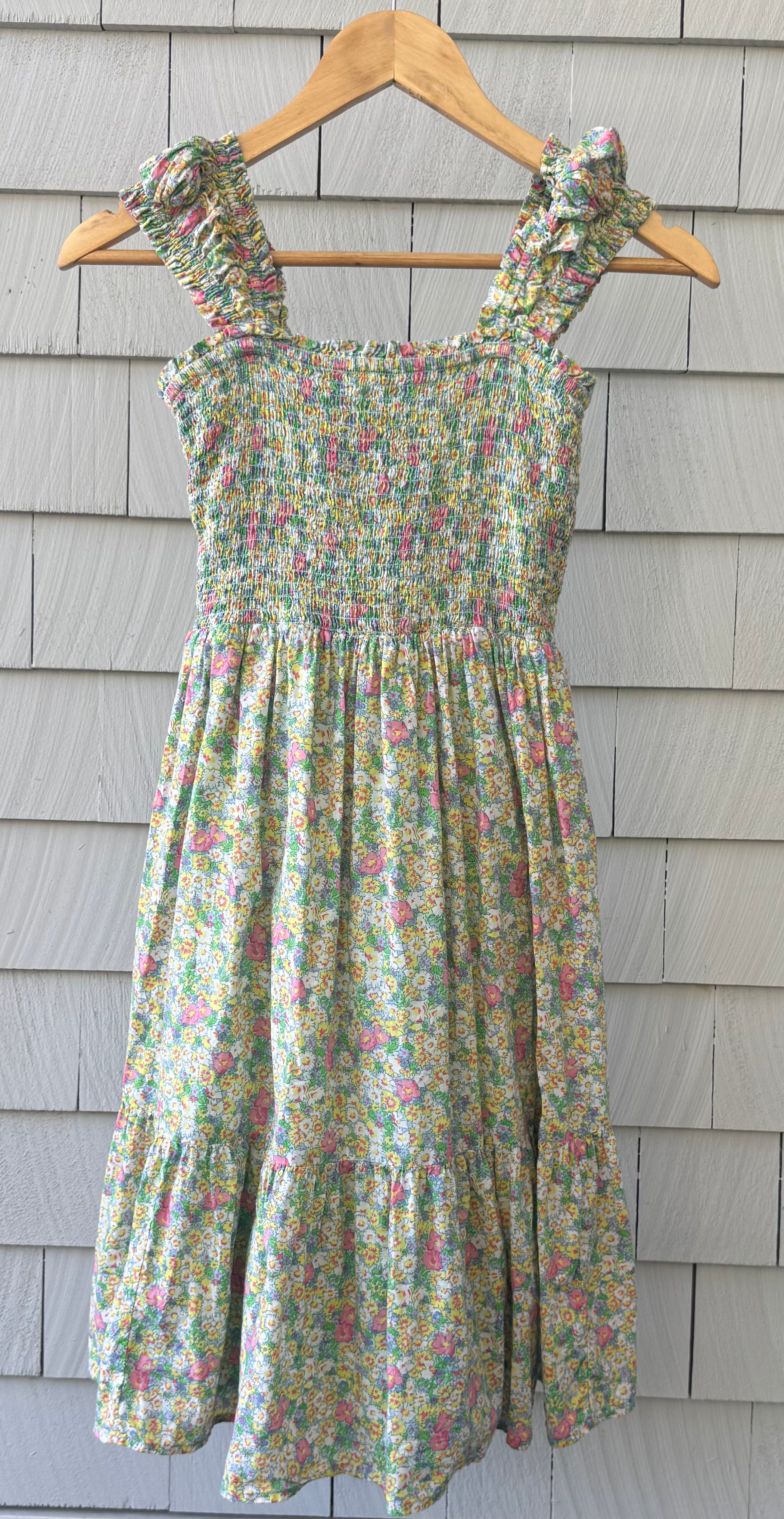 Gap Kids Floral Sundress, Yellow/Green Girls Size XL (12)