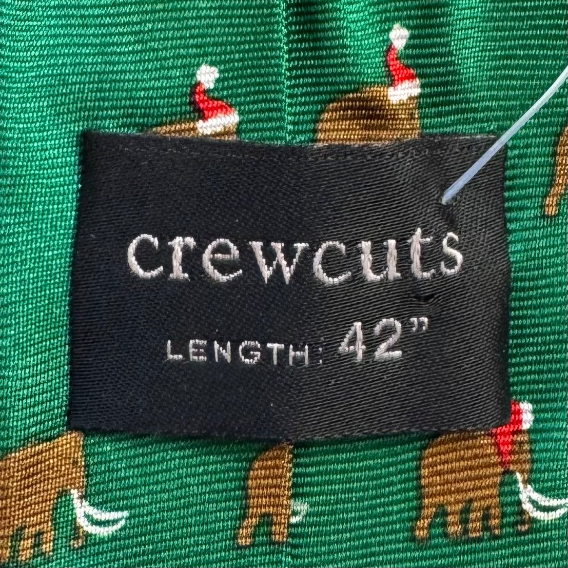 Crewcuts Santa Mammoth Tie, Green Boys