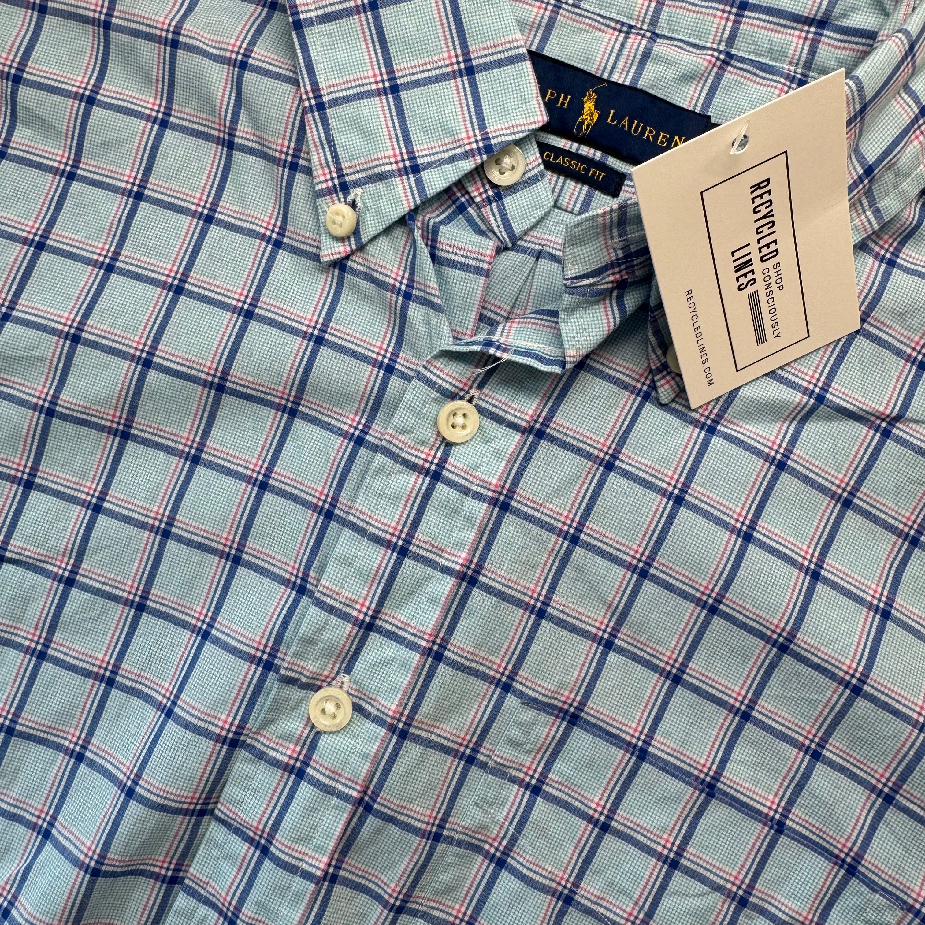 Ralph Lauren Button Down, Light Blue Mens Size XS — Recycled Lines Premium Consignment