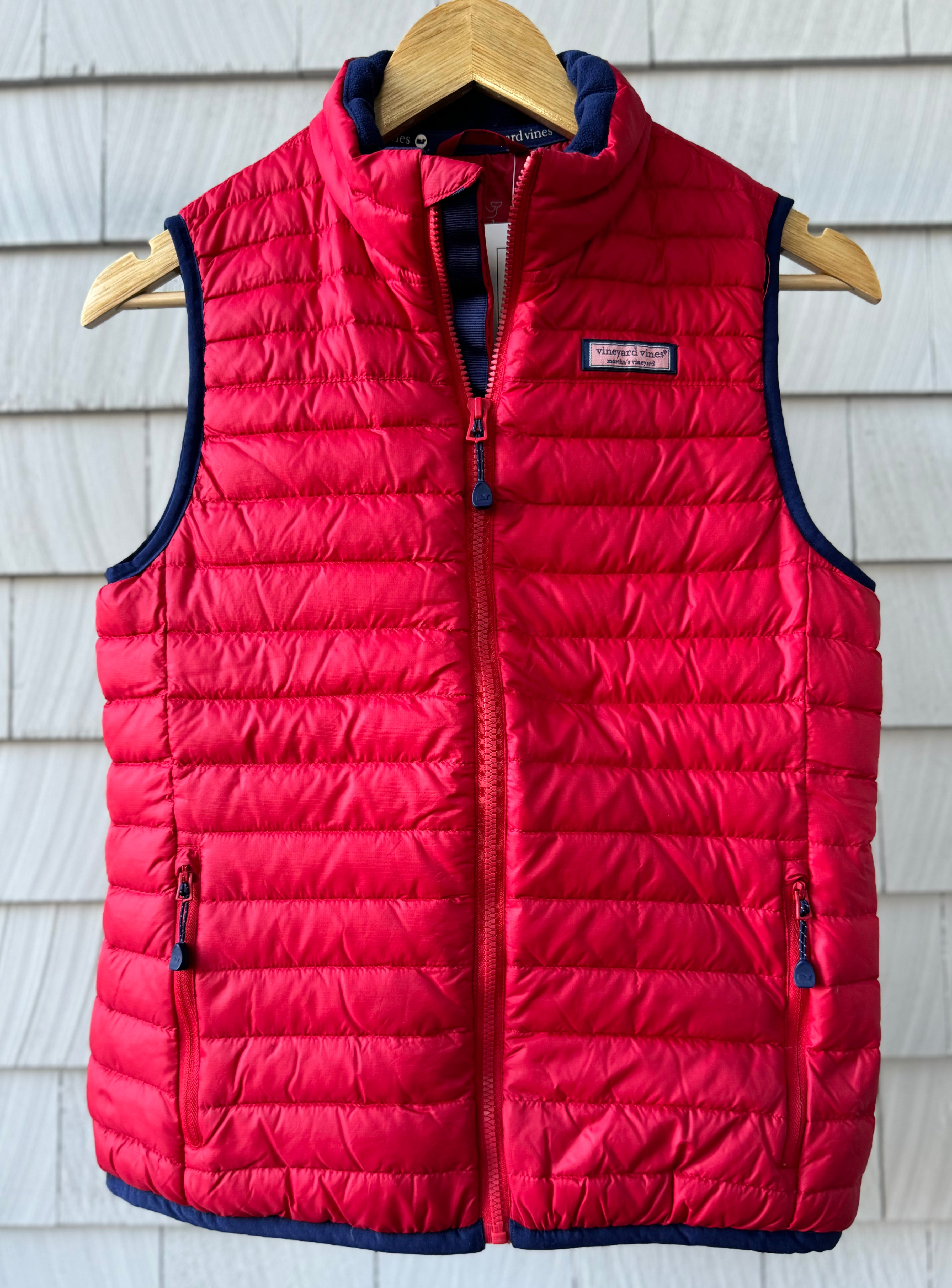 Vineyard Vines Vest, Red Mens XS