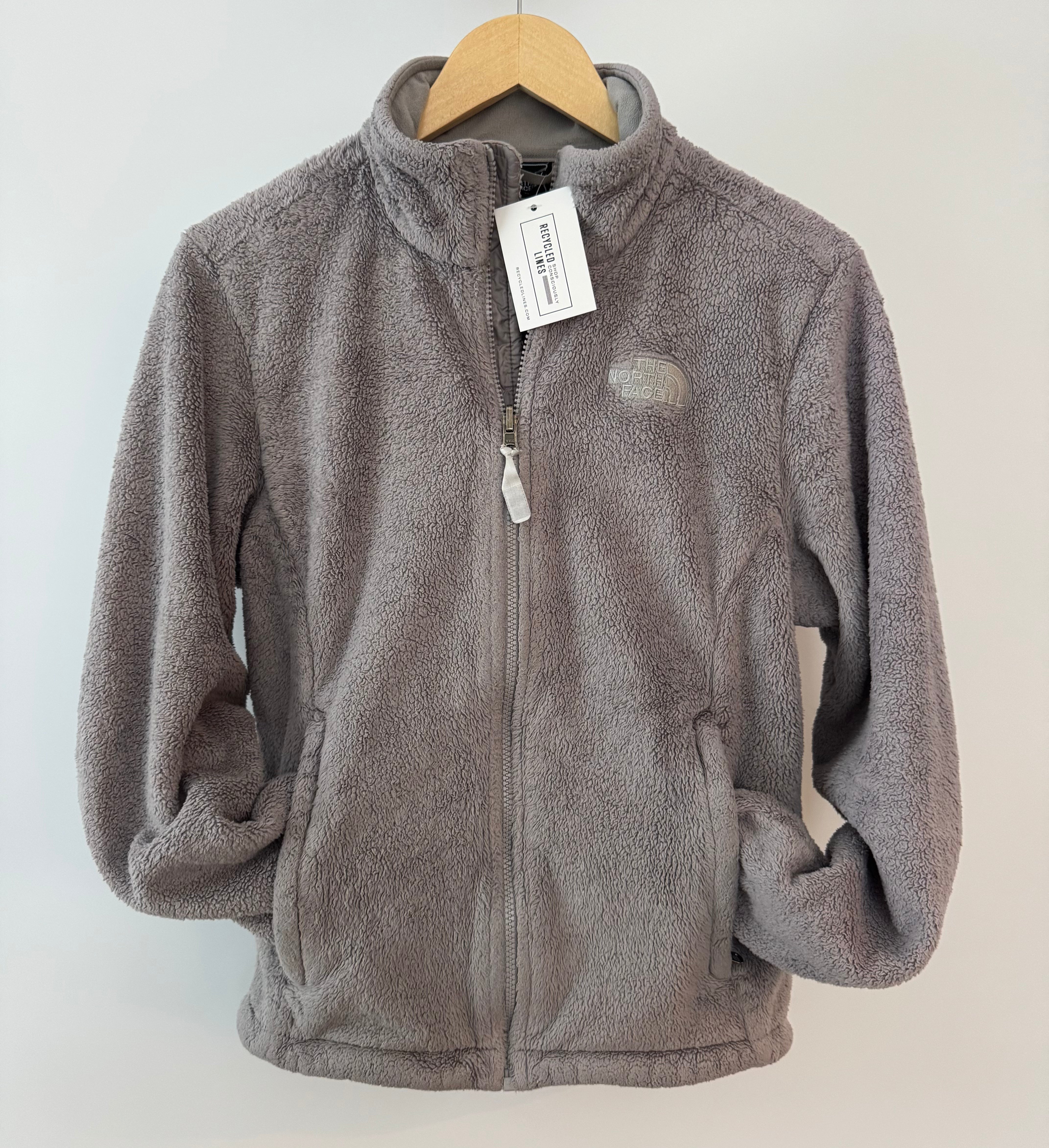 The North Face Fleece Full Zip Jacket, Gray Womens Size M