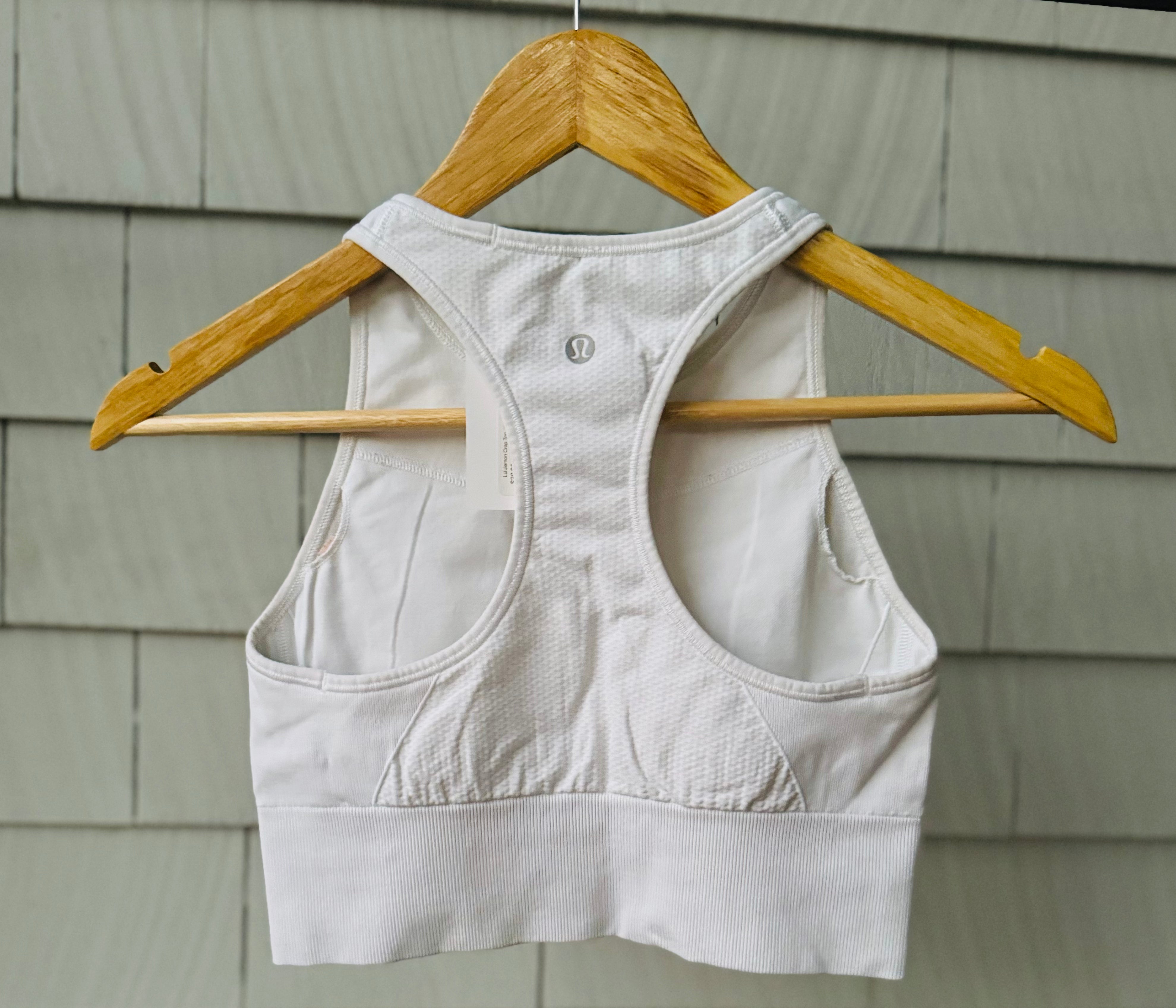 Lululemon Crop Top, White Womens Size 6