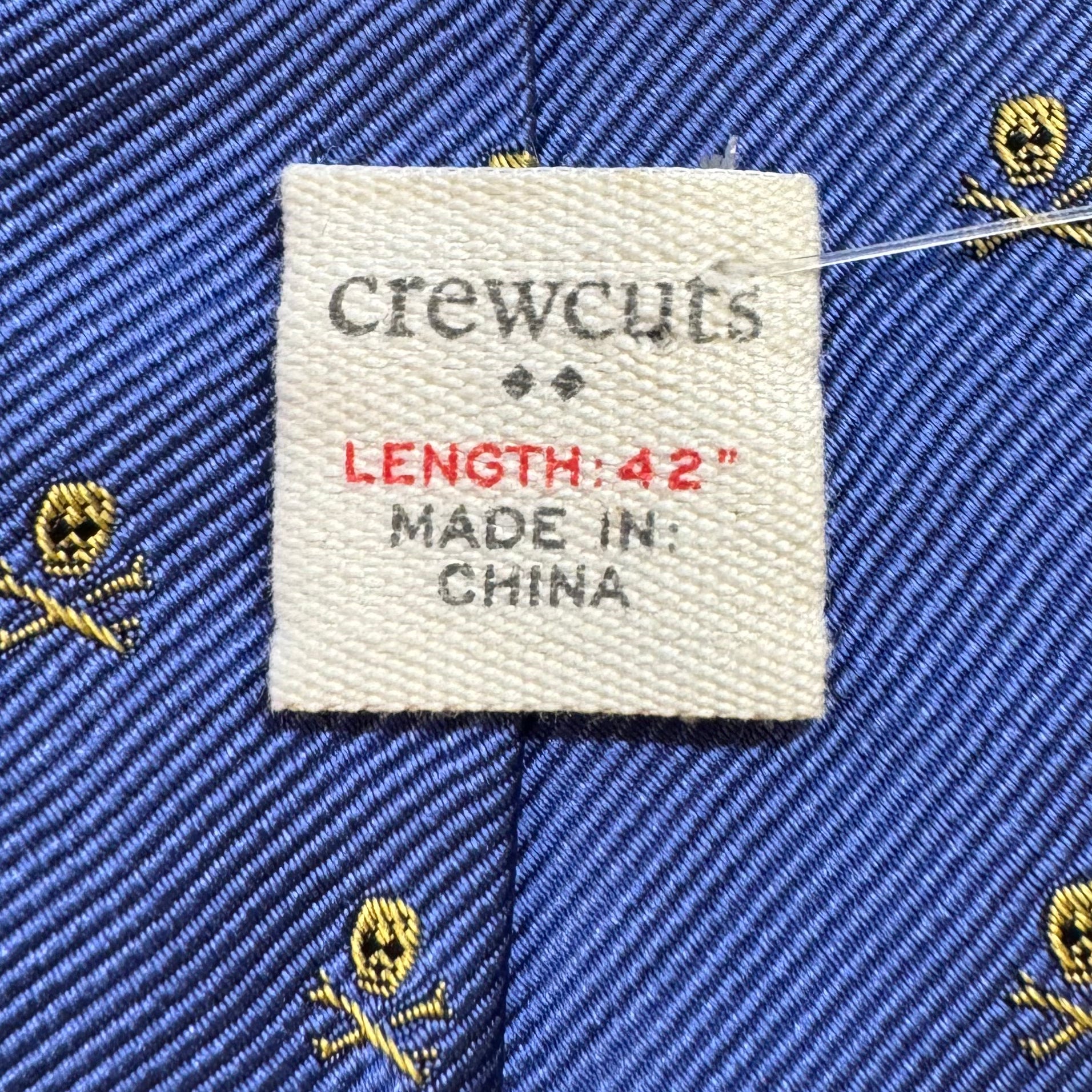 Crewcuts Skull Tie, Blue Boys
