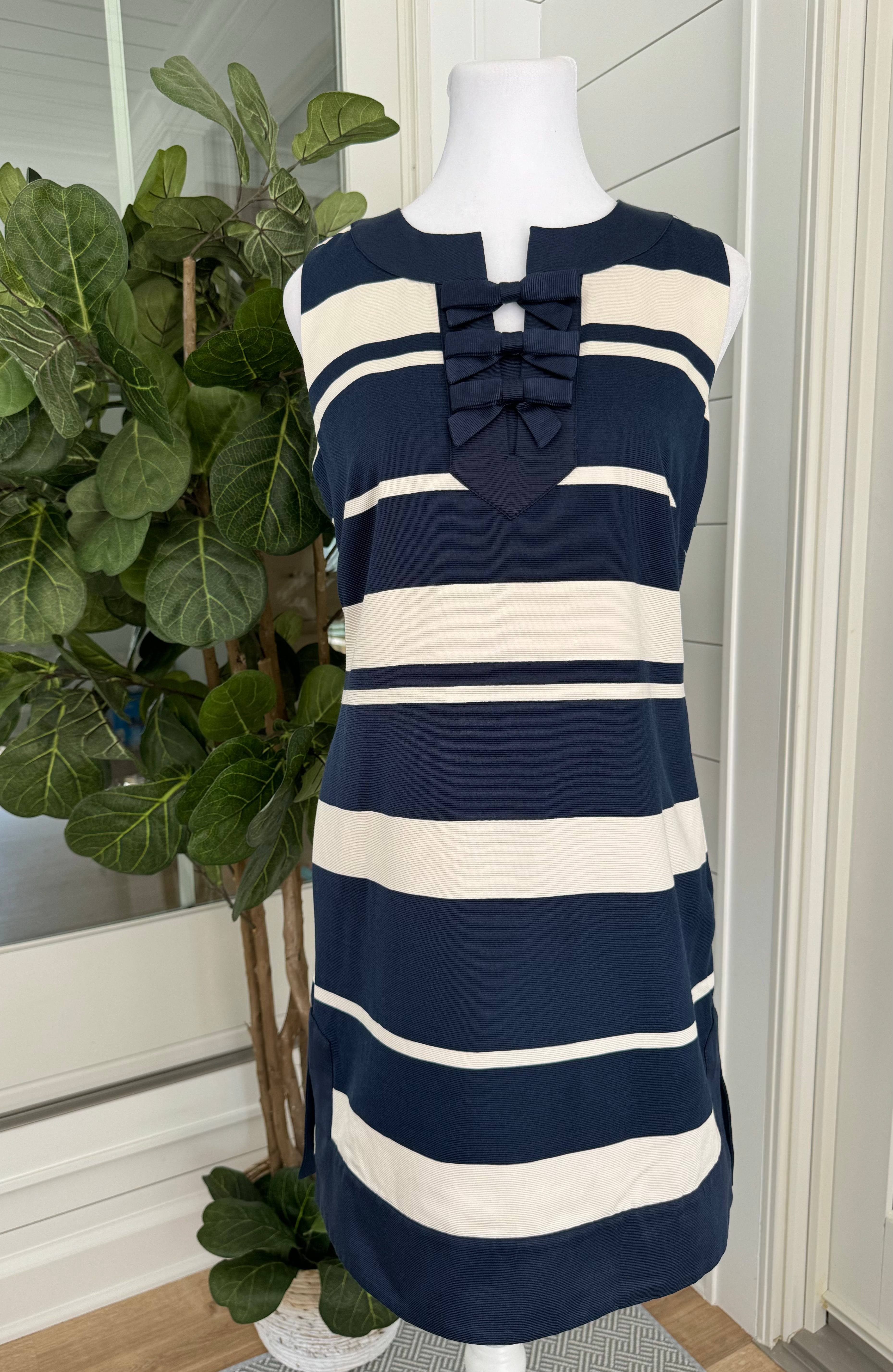 Vineyard Vines Dress, Navy Stripe Womens Size 2