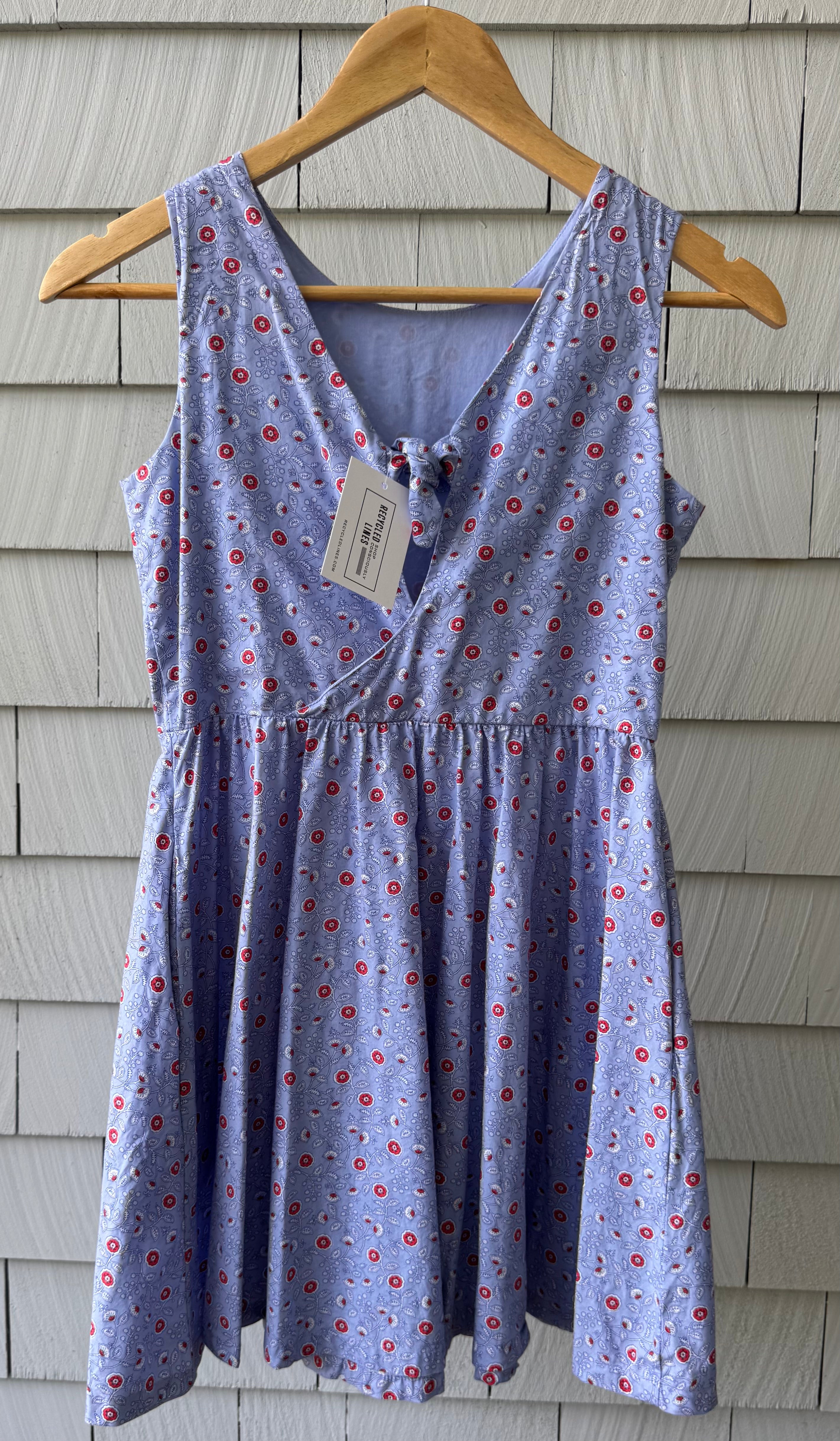 Tea Floral Sundress, Blue/Red Girls Size 12