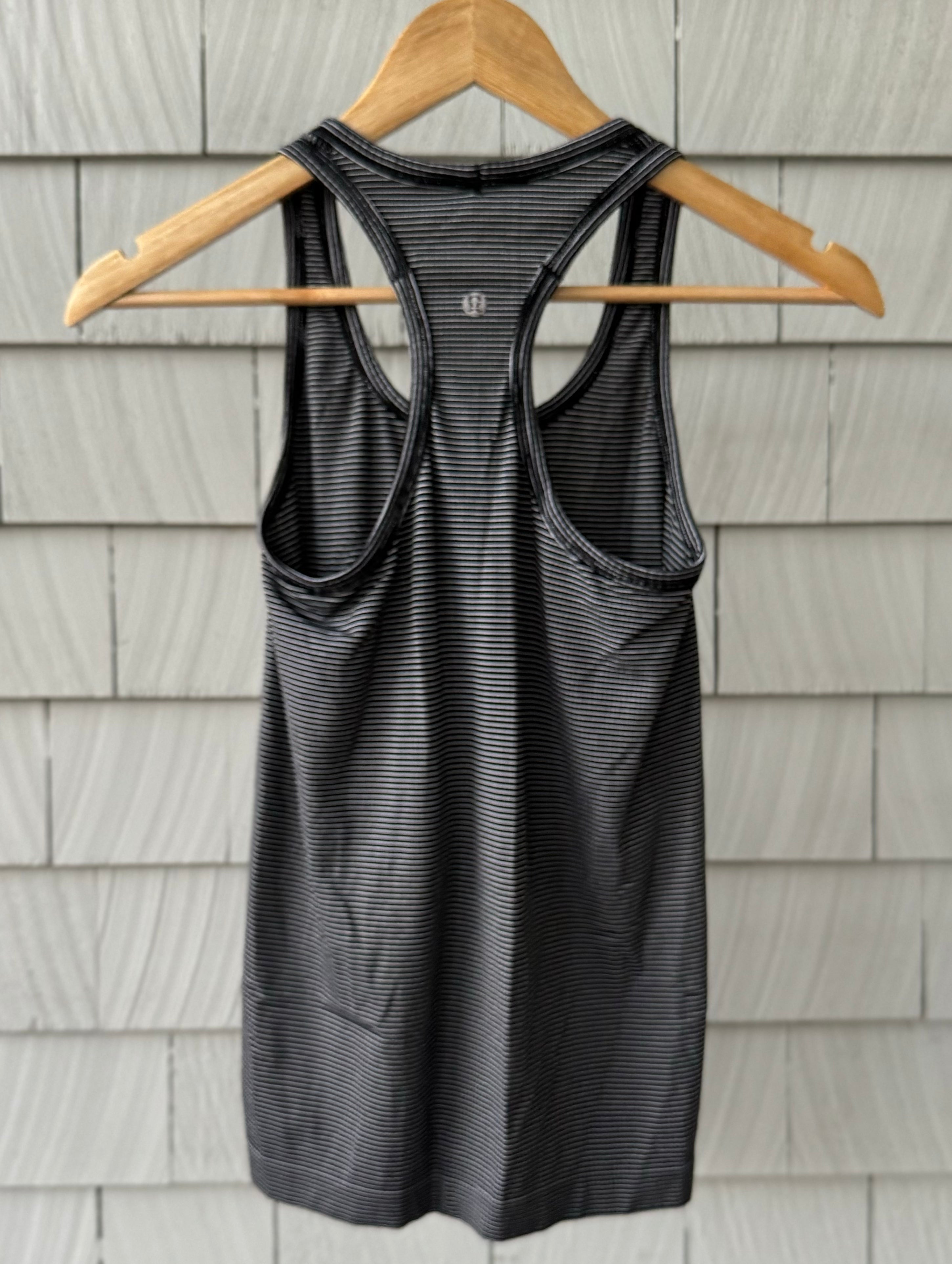 Lululemon Tank Top, Black/White Womens Size 4