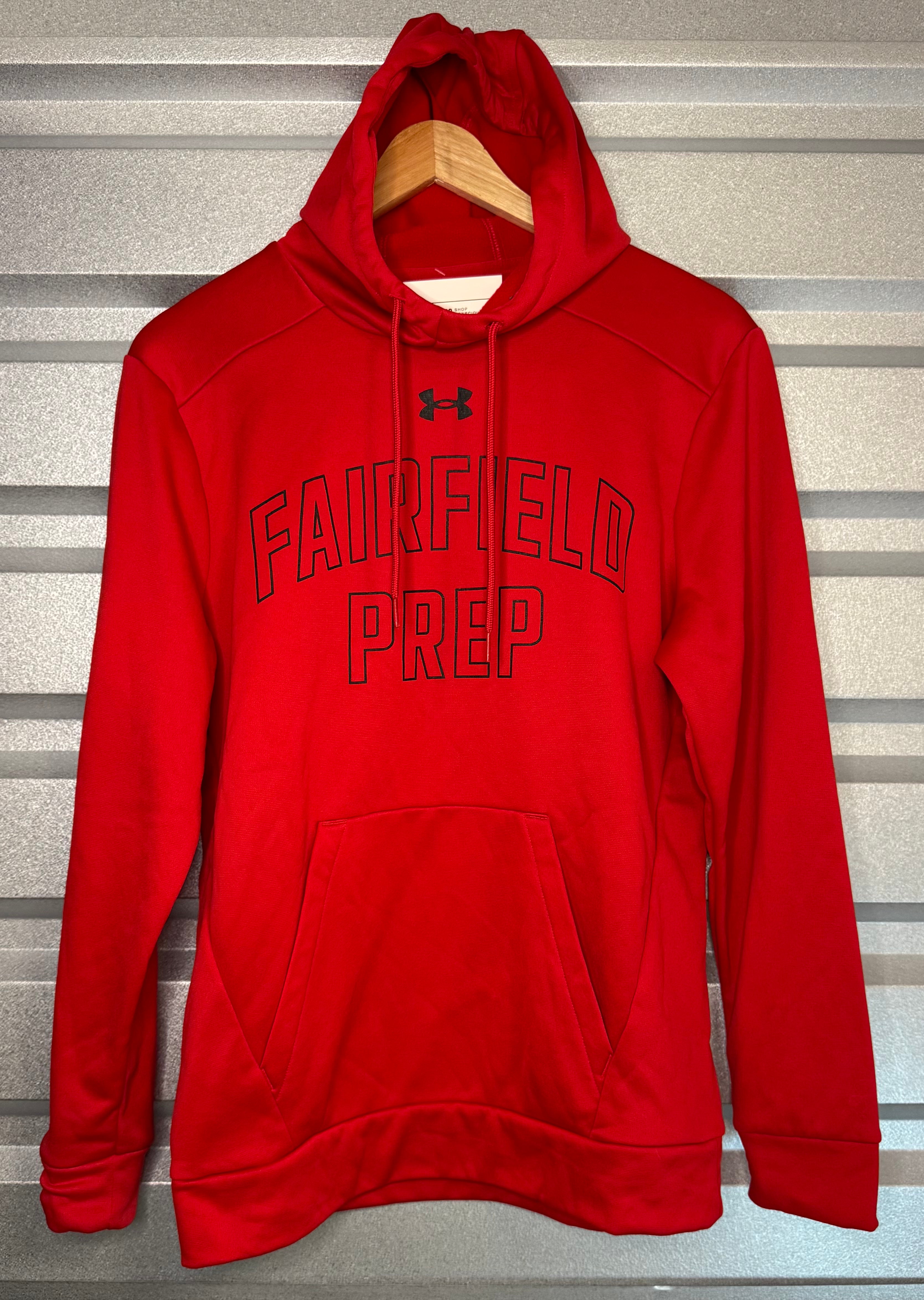 Fairfield Prep Under Armour Sweatshirt, Red Mens Size S in excellent condition — Recycled Lines, Fairfield CT | Premium Sustainable Consignment