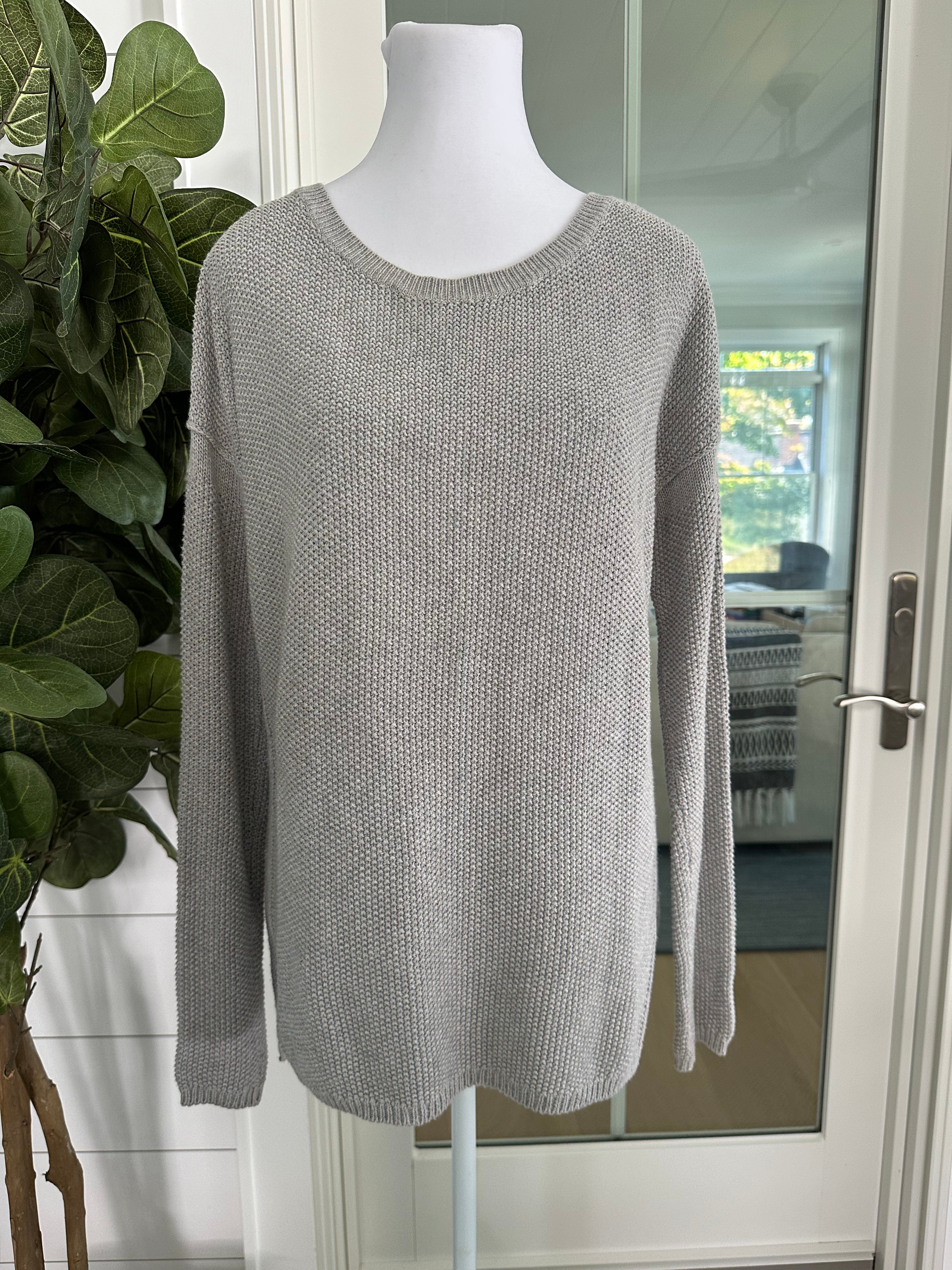 Vince Knit Pullover, Gray Womens Size S