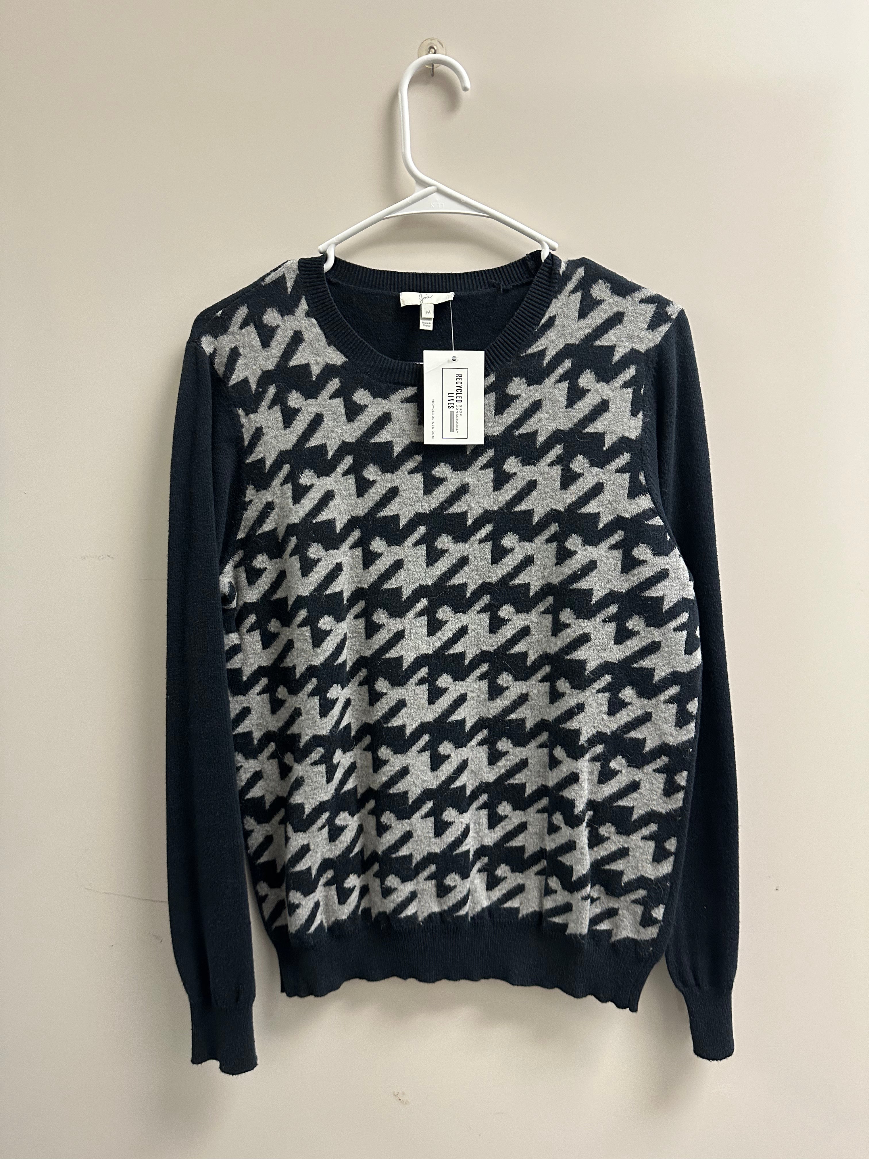 Joie Sweater, Black/Gray Womens Size M