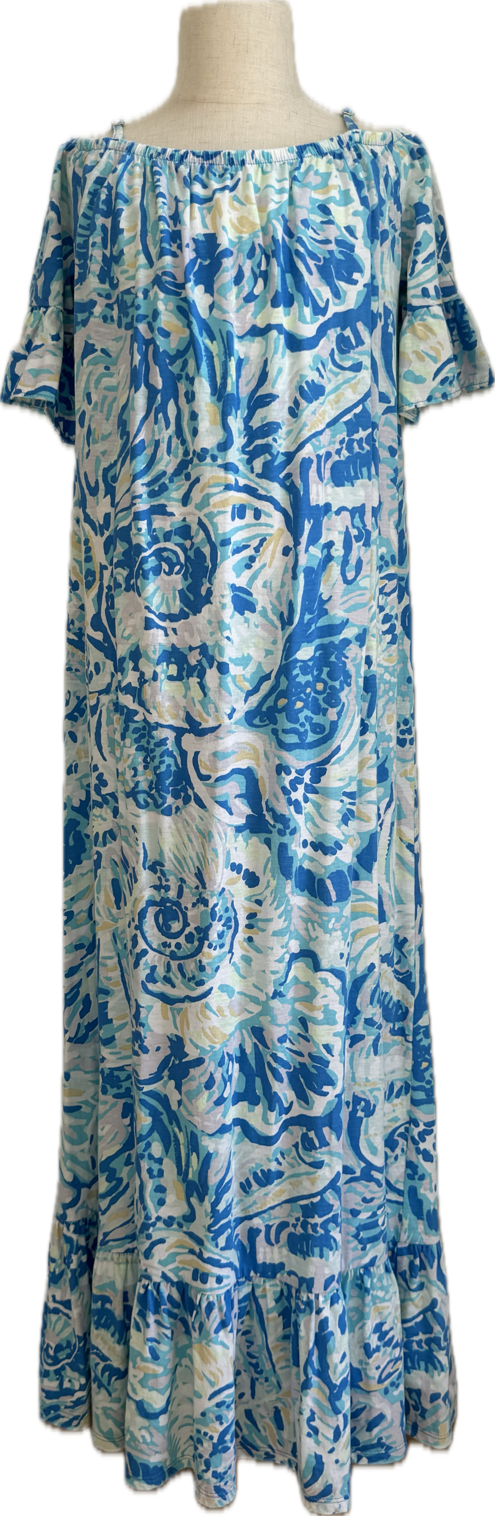 Lilly Pulitzer Maxi Dress, Blue Girls Size L (8/10)