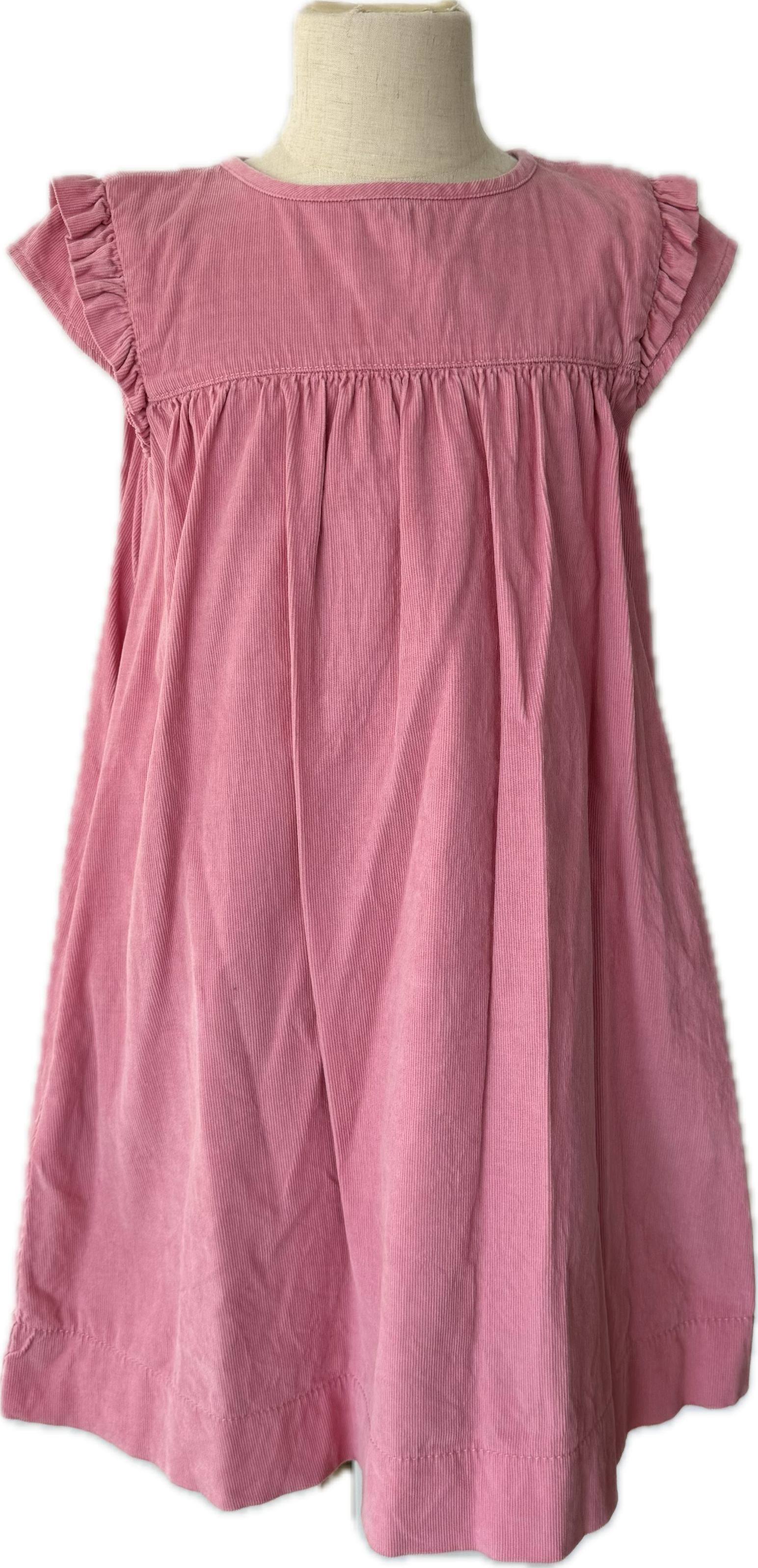 Mini Boden Corduroy Dress, Pink Girls Size 7/8