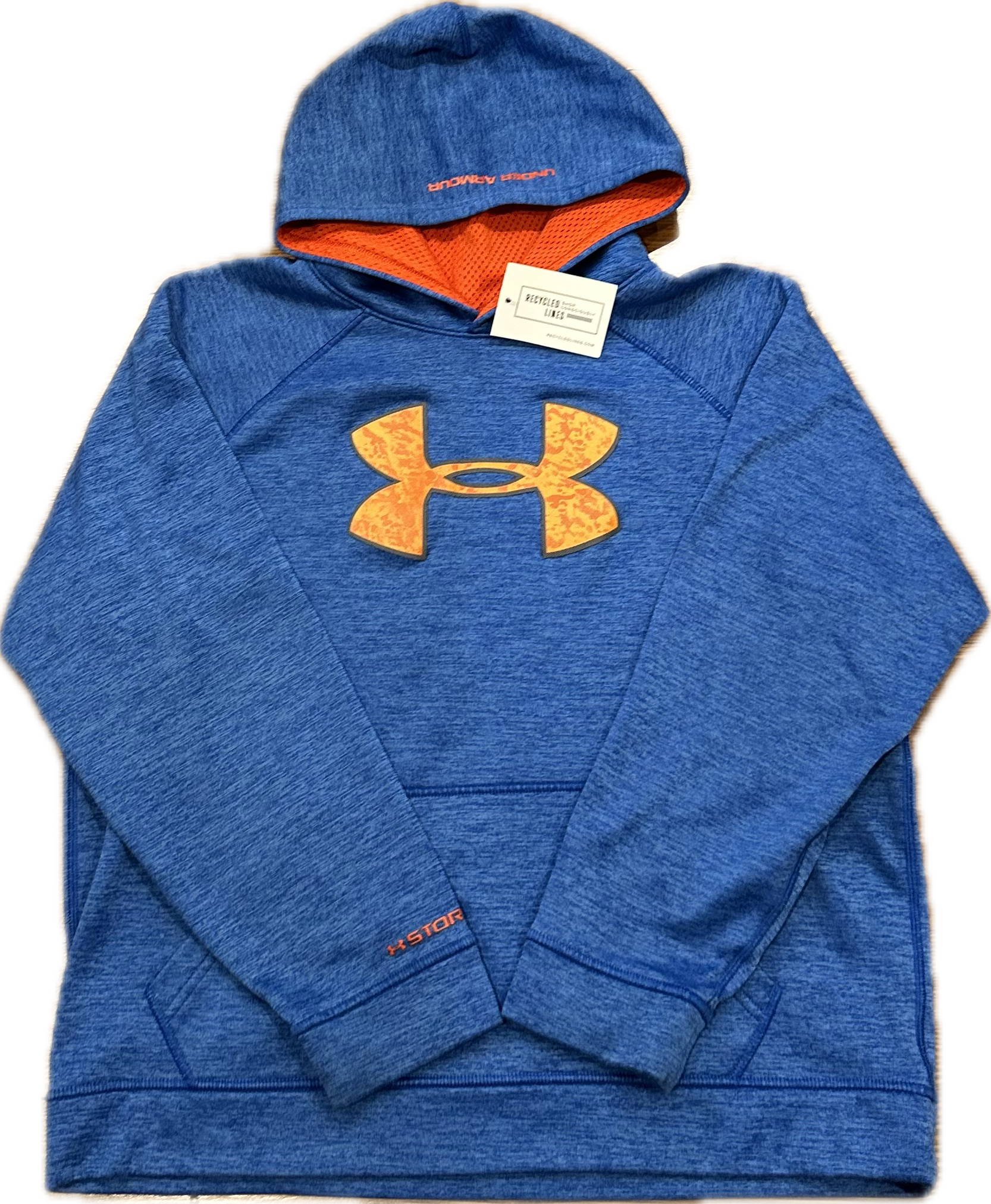 Under Armour Sweatshirt, Blue/Orange Boys Size XL